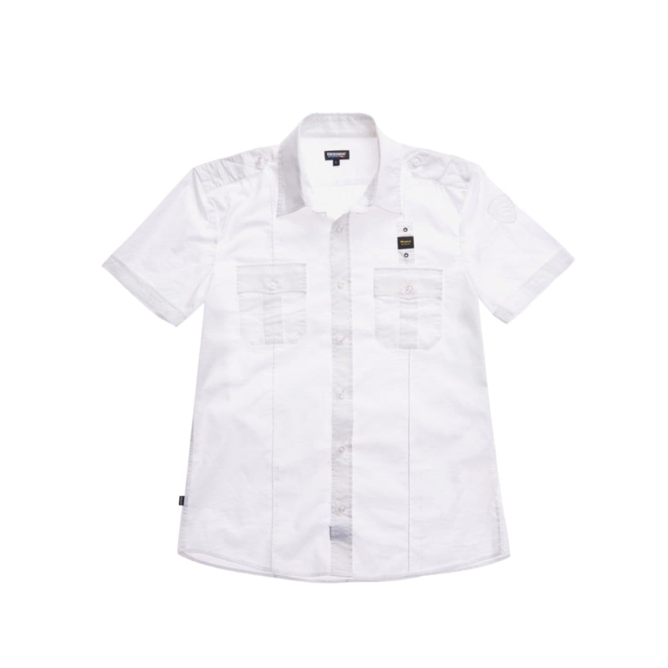 Blauer - Shirt 004612 Color 100 White BLUS02248
