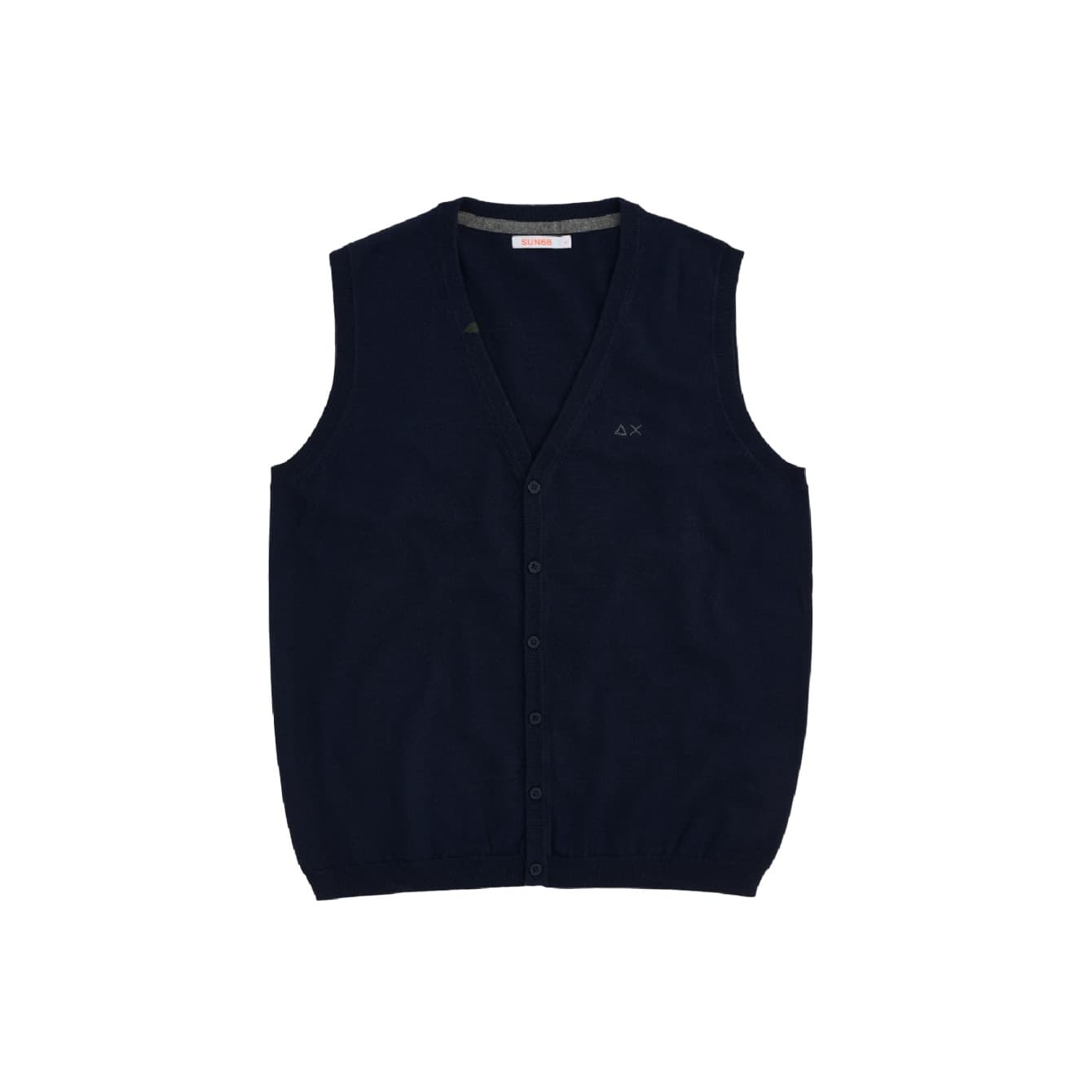 Sun68 - Solid vest 07 Navy Blue K40104