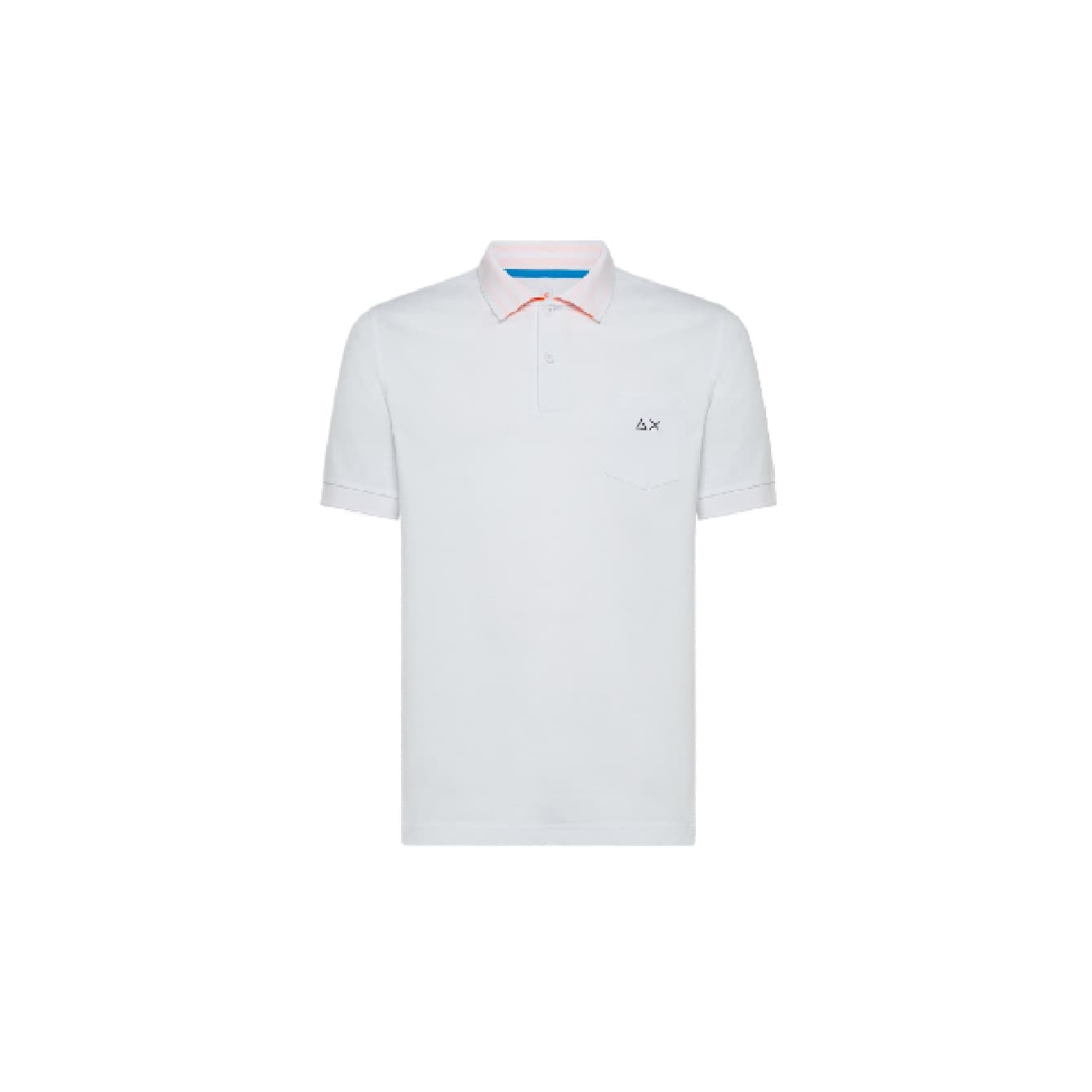 Sun68 - Polo Logo Stripes U.c.e. 01 White A32109