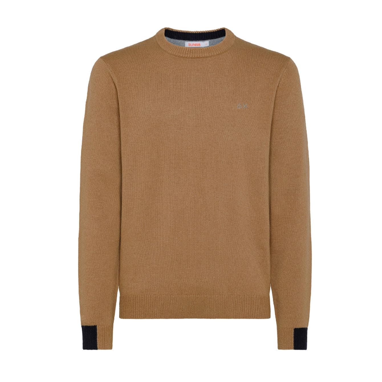 Sun68 - Round Solid Color Rib 16 Beige K42134