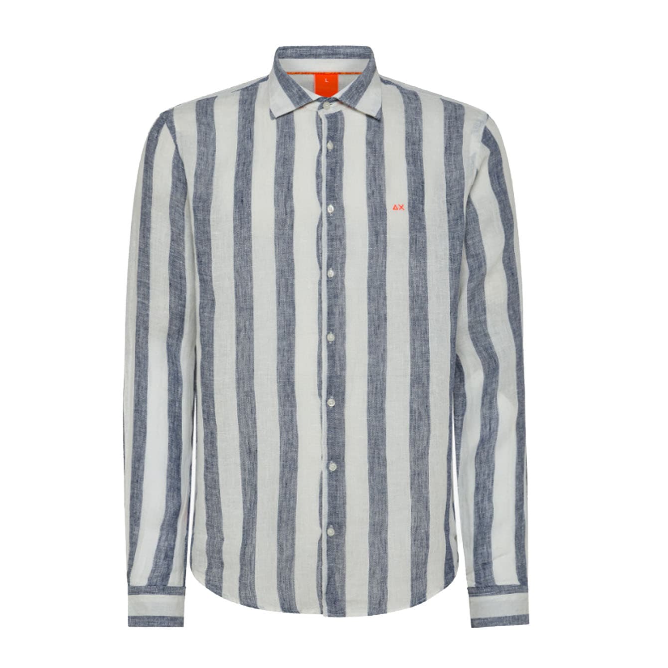 Sun68 Beach - Shirt Fancy Stripe 0701 Navy/white S33123