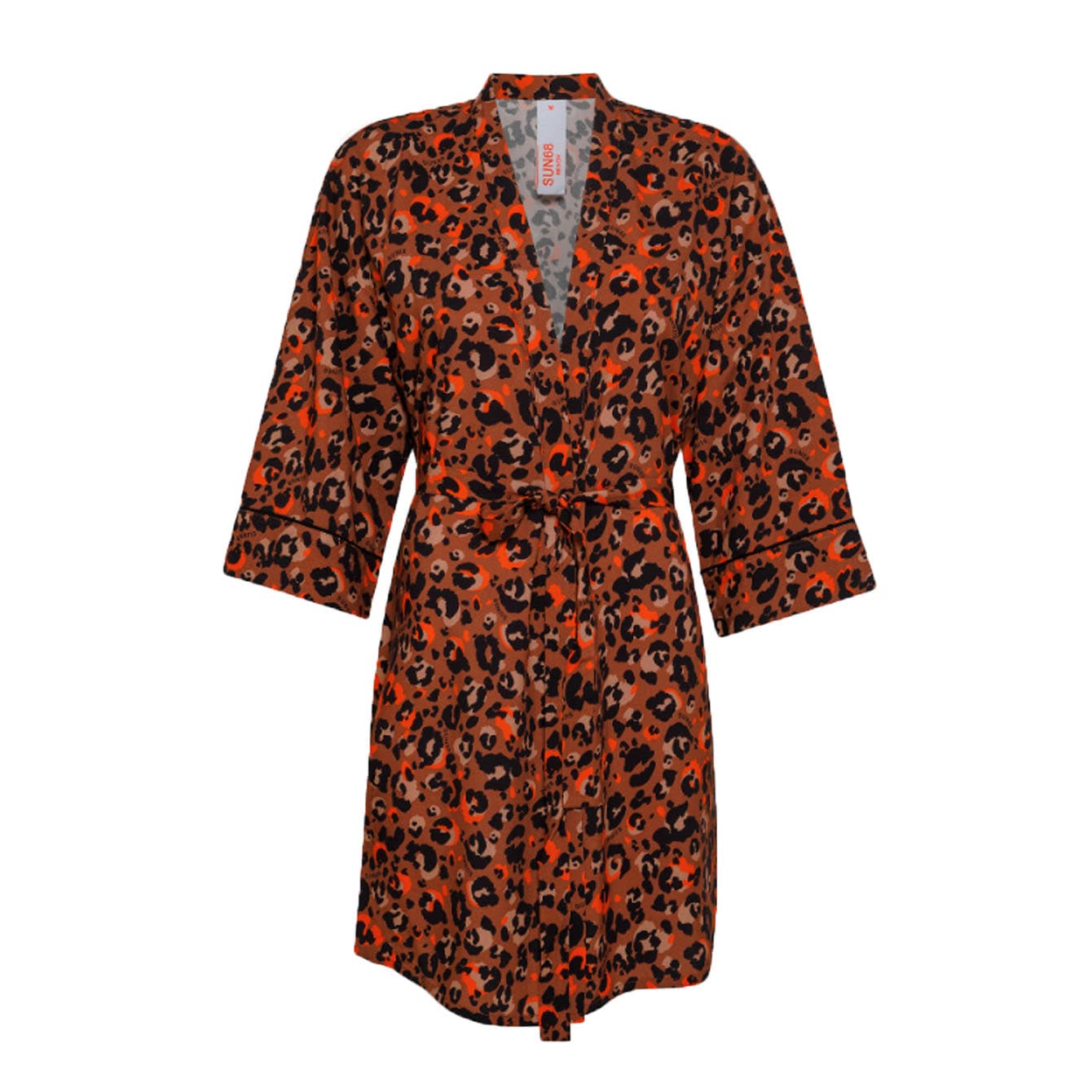 Sun68 Beach - Kimono Beach Print 1664 Beige/orange S33250