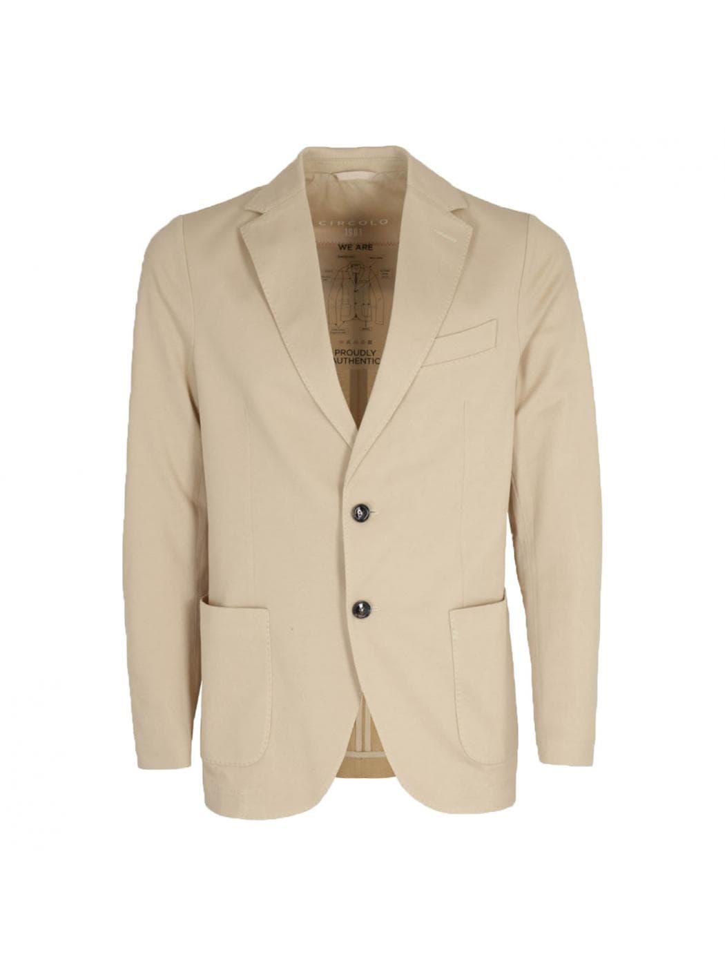 Circolo 1901 - Piquet jacket Merc 631 Sandshell CN3818