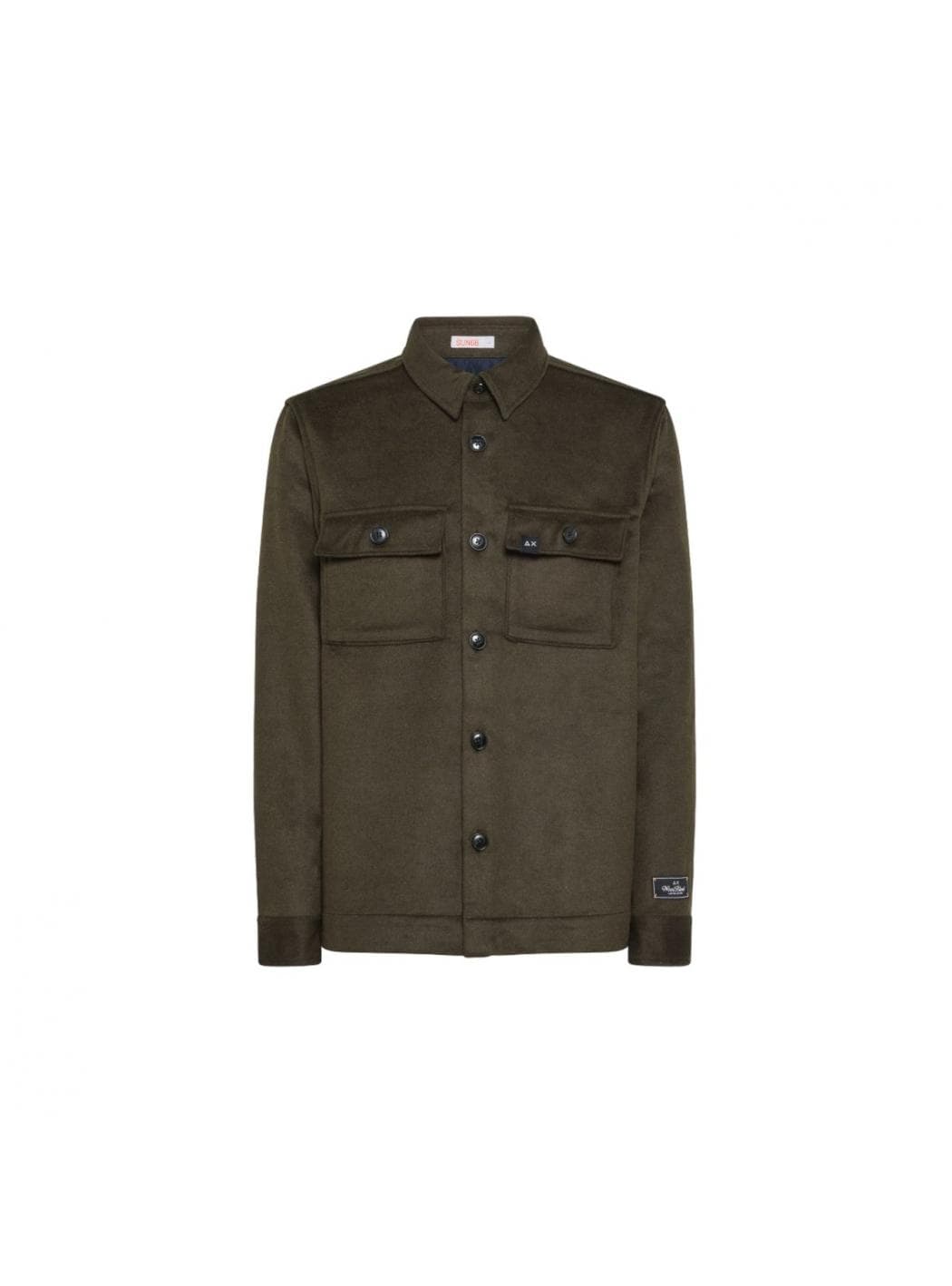 Sun68 - Shirt with Military Green Pockets S43108