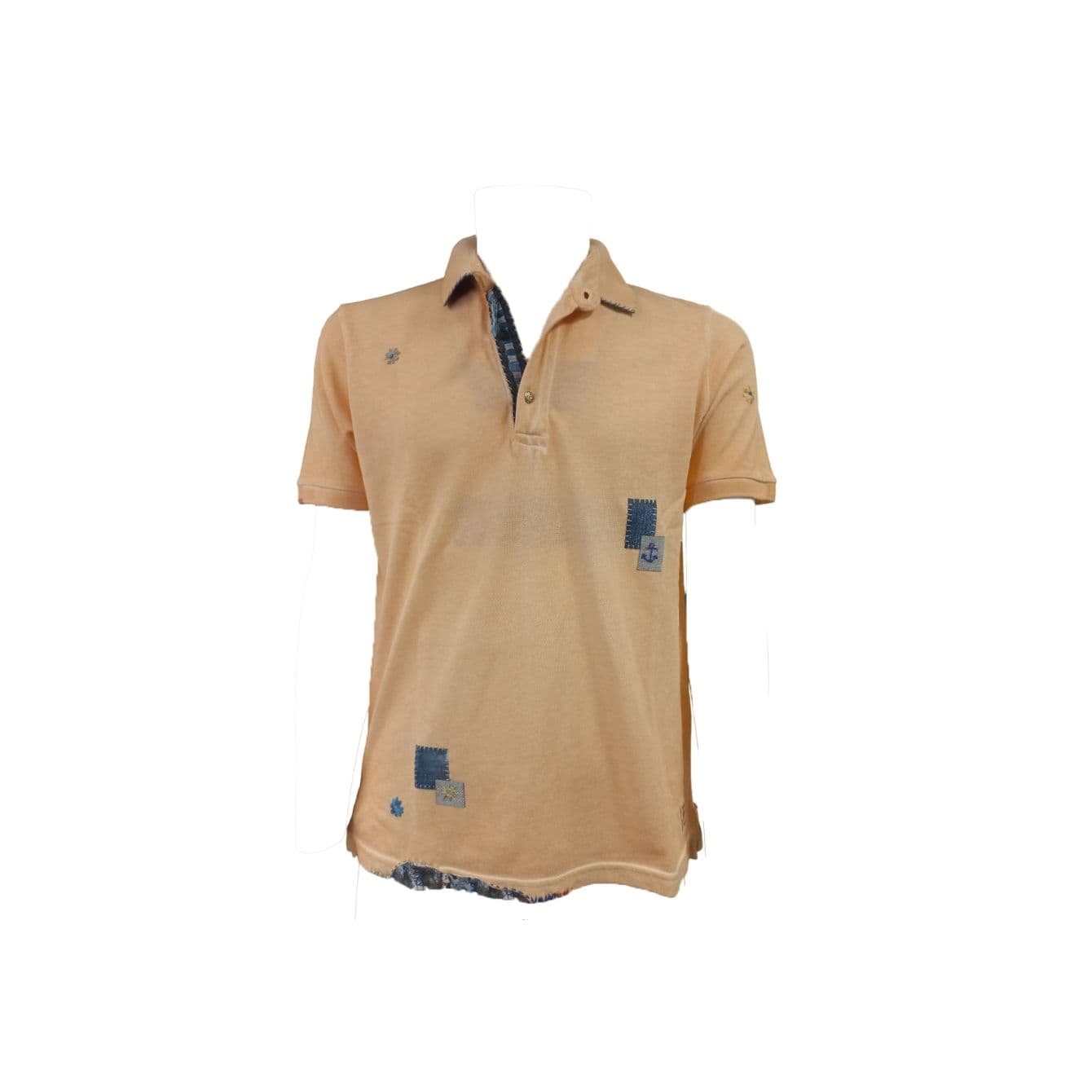 Bob - Polo Piquet Ricamata Albicocca R00381