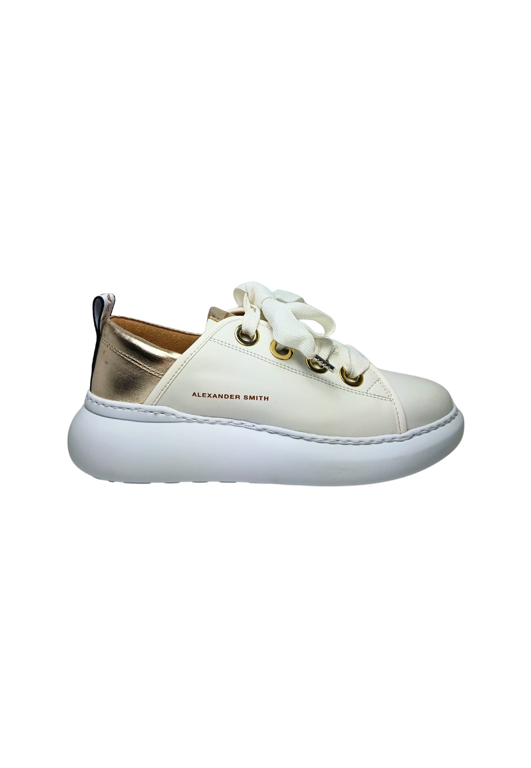 Women's Shoes Alexander Smith Sneakers Queen-White Gold