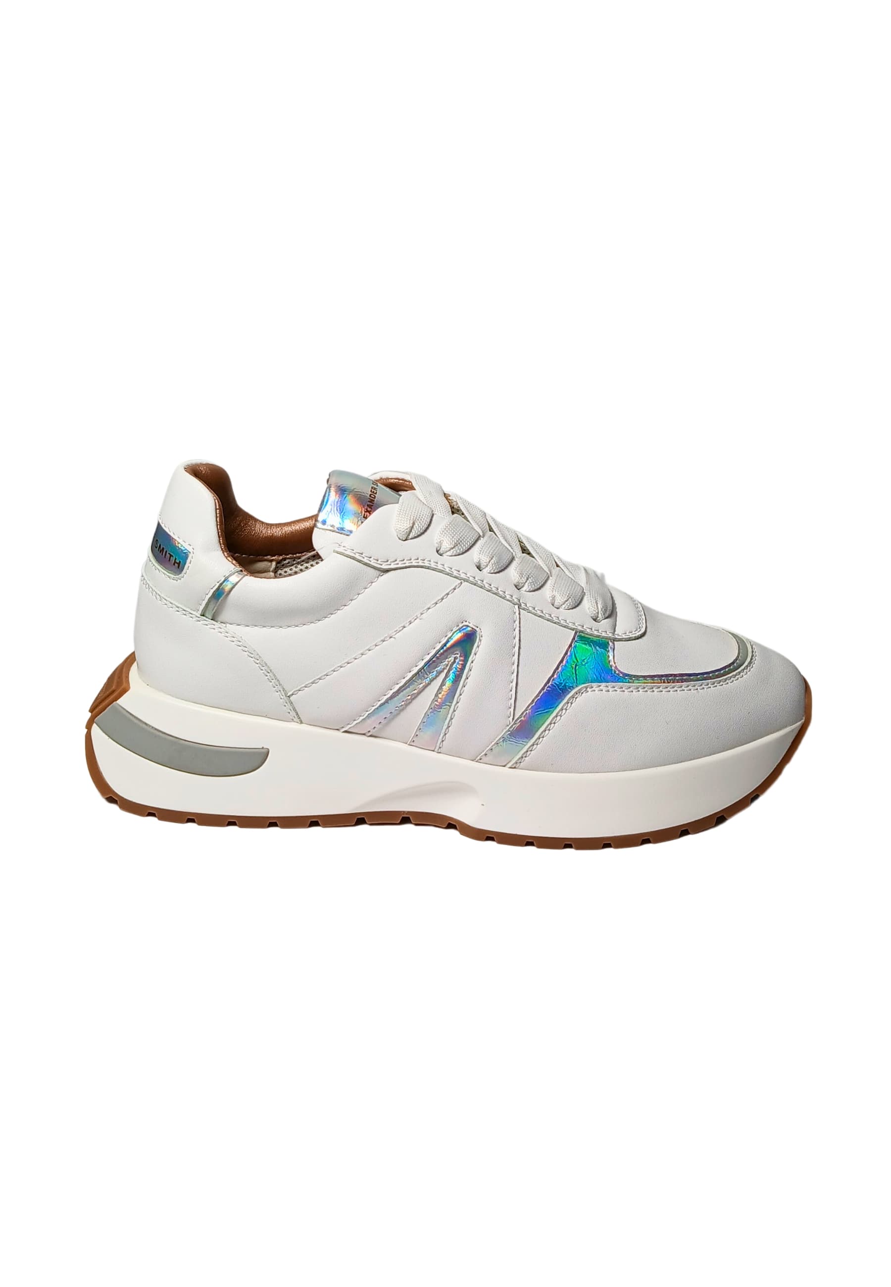 Women's Shoes Alexander Smith Hyde Woman-White iride silver