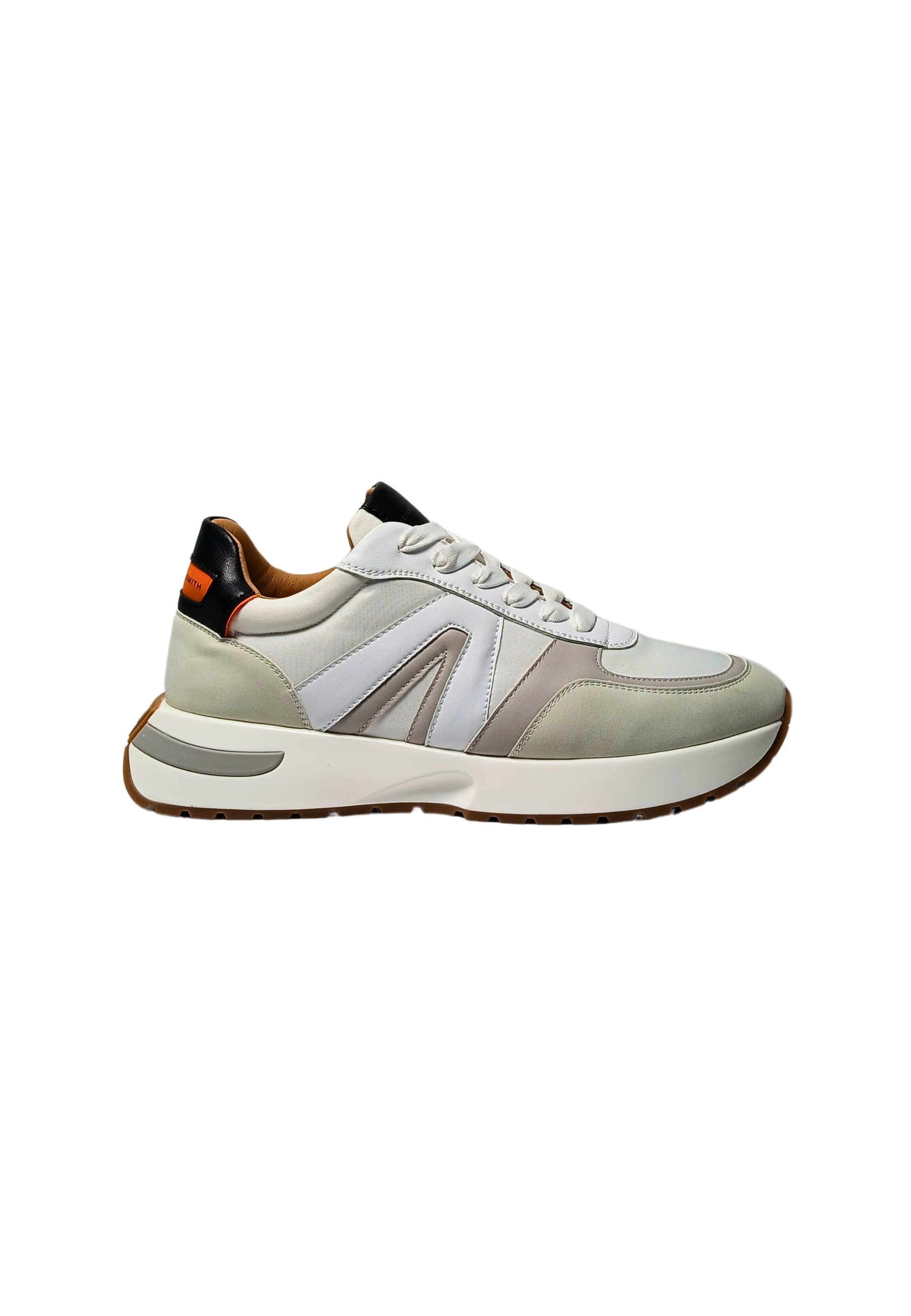 Men's Shoes Alexander Smith Hyde Man-White Black Orange