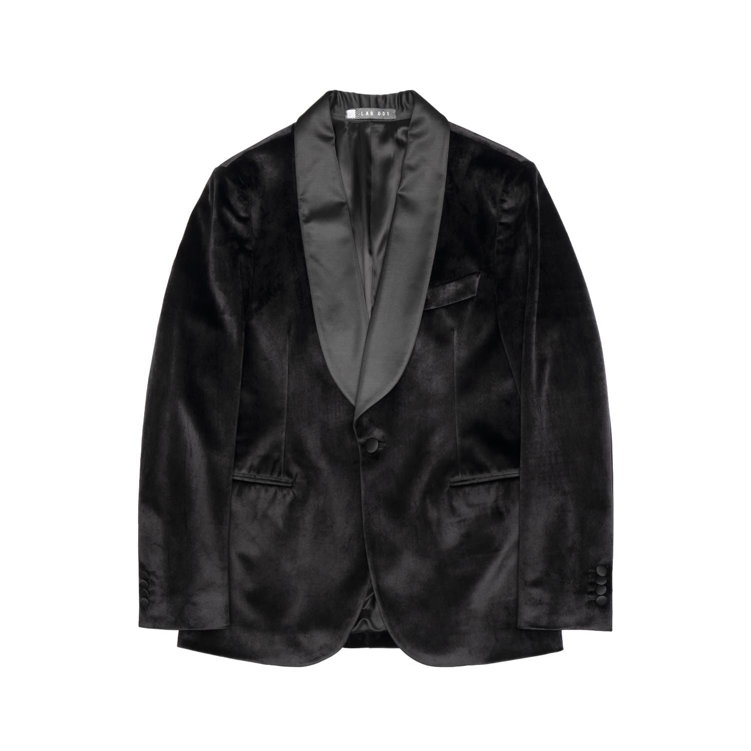 Jacket Man Lab001 Smoking Rever in Satin Planned