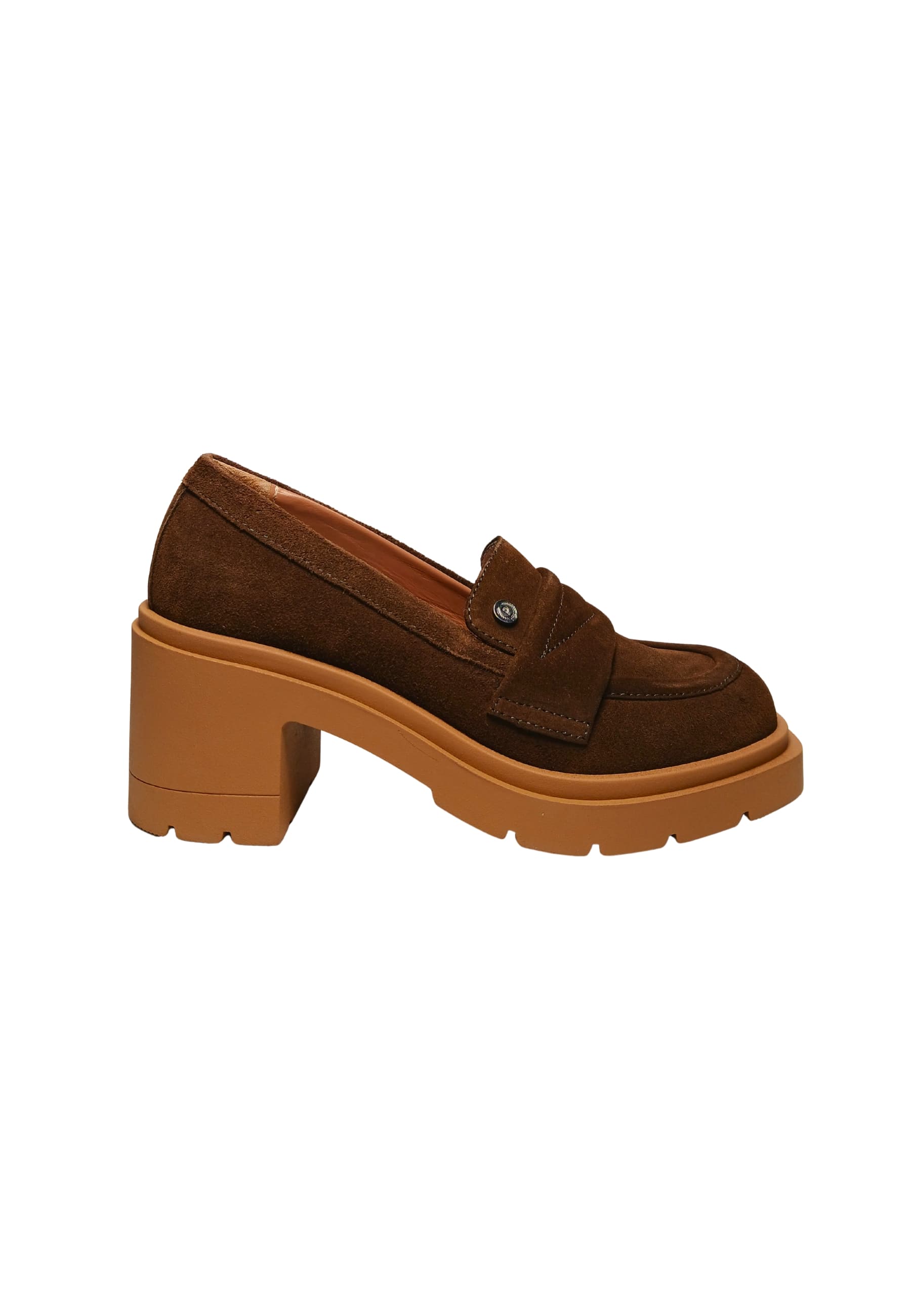 sa10196G9fcam313 Pollini Woman Suede Brown