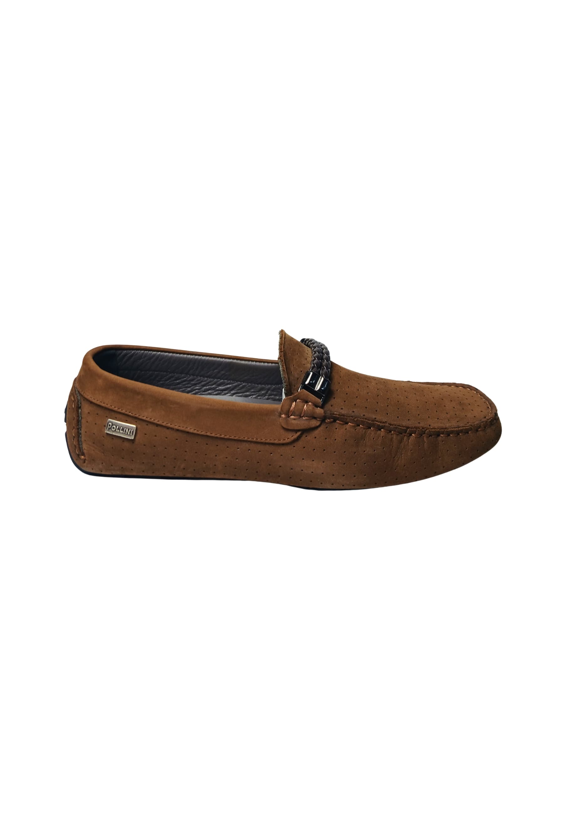 sb10690gogul0301 Pollini Man Camoscio Brown