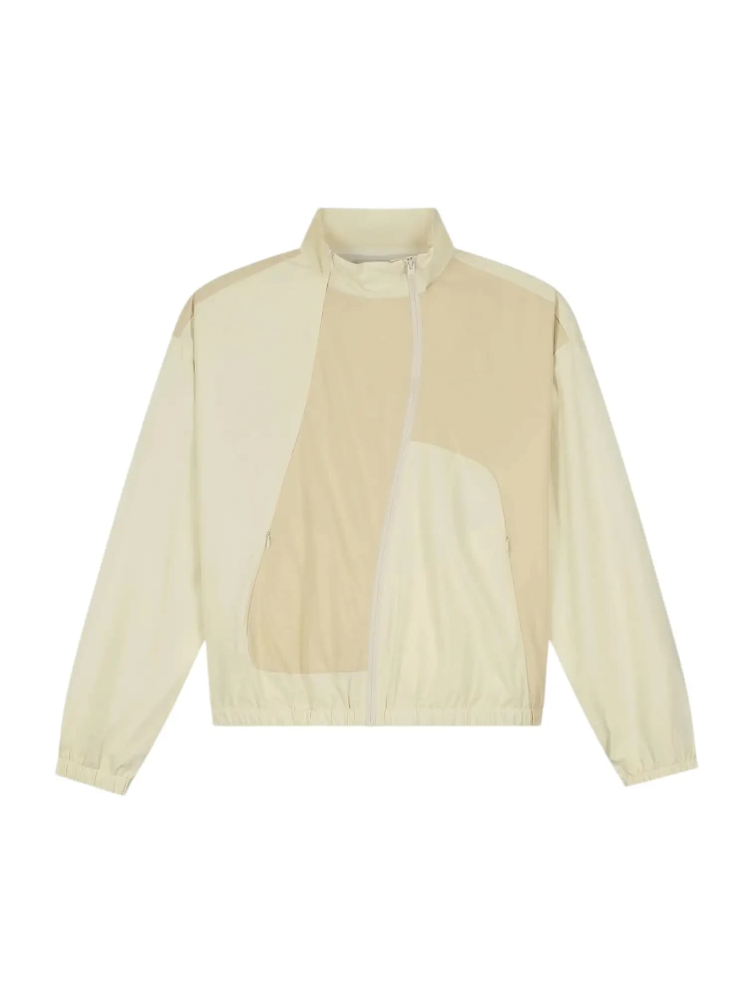 Arte Antwerp Curve Zipper track jacket light nylon jacket with zip - cream