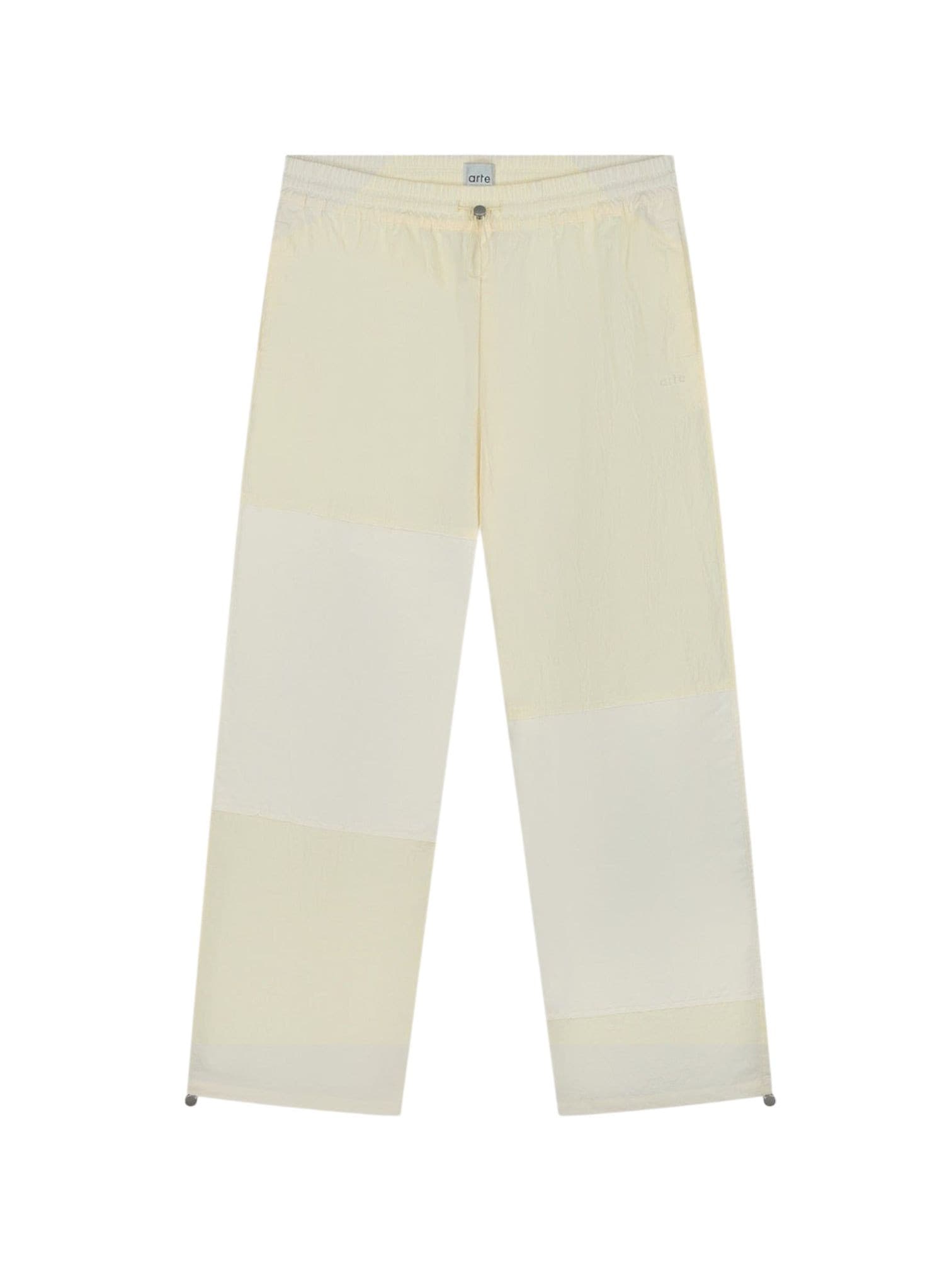 Arte Antwerp Squared Track Pants technical nylon pants - cream