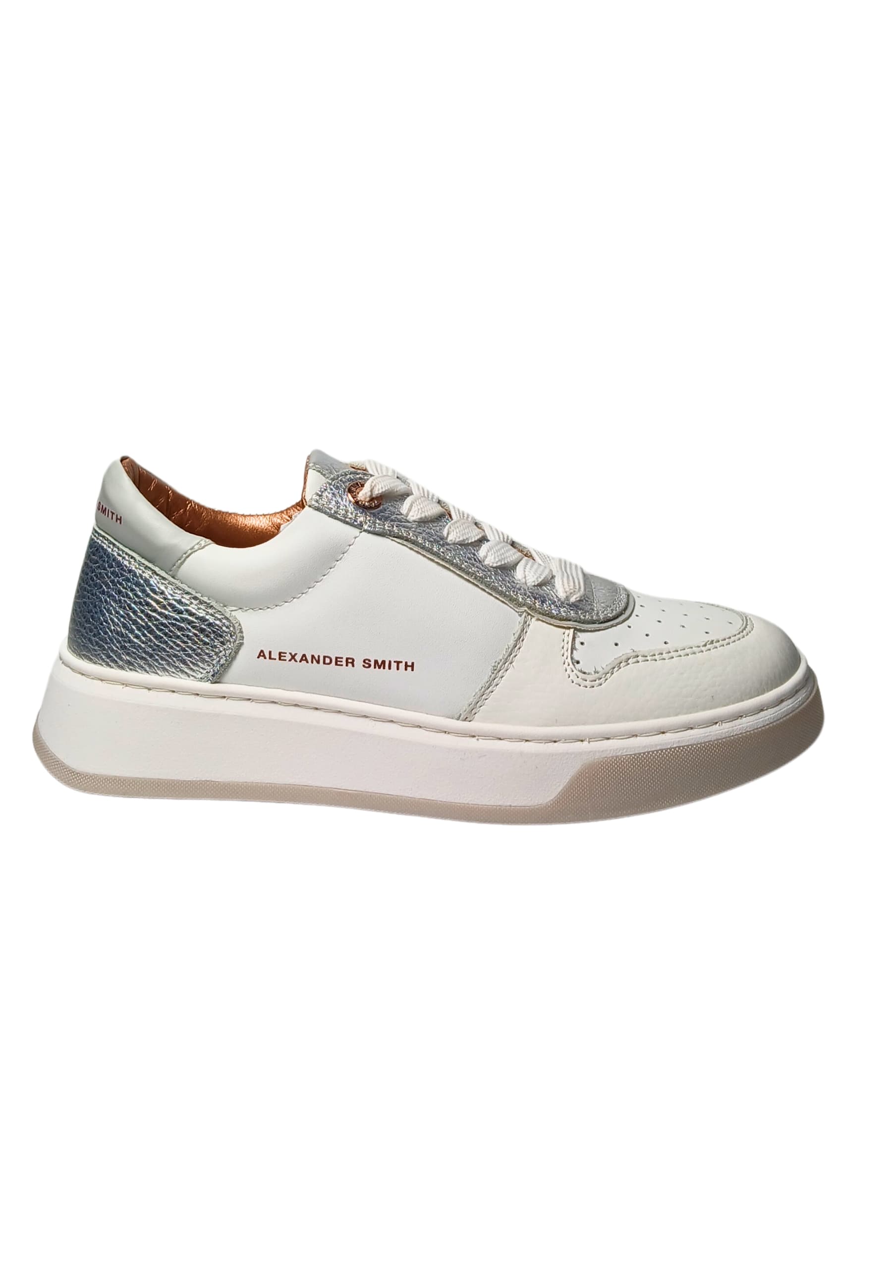 Women's Shoes Alexander Smith Harrow Woman-White Silver