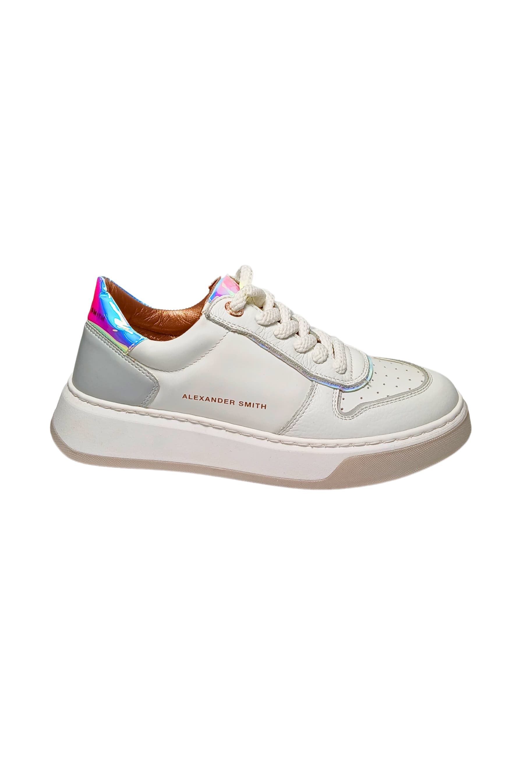 Women's Shoes Alexander Smith Harrow Woman-White iride azure