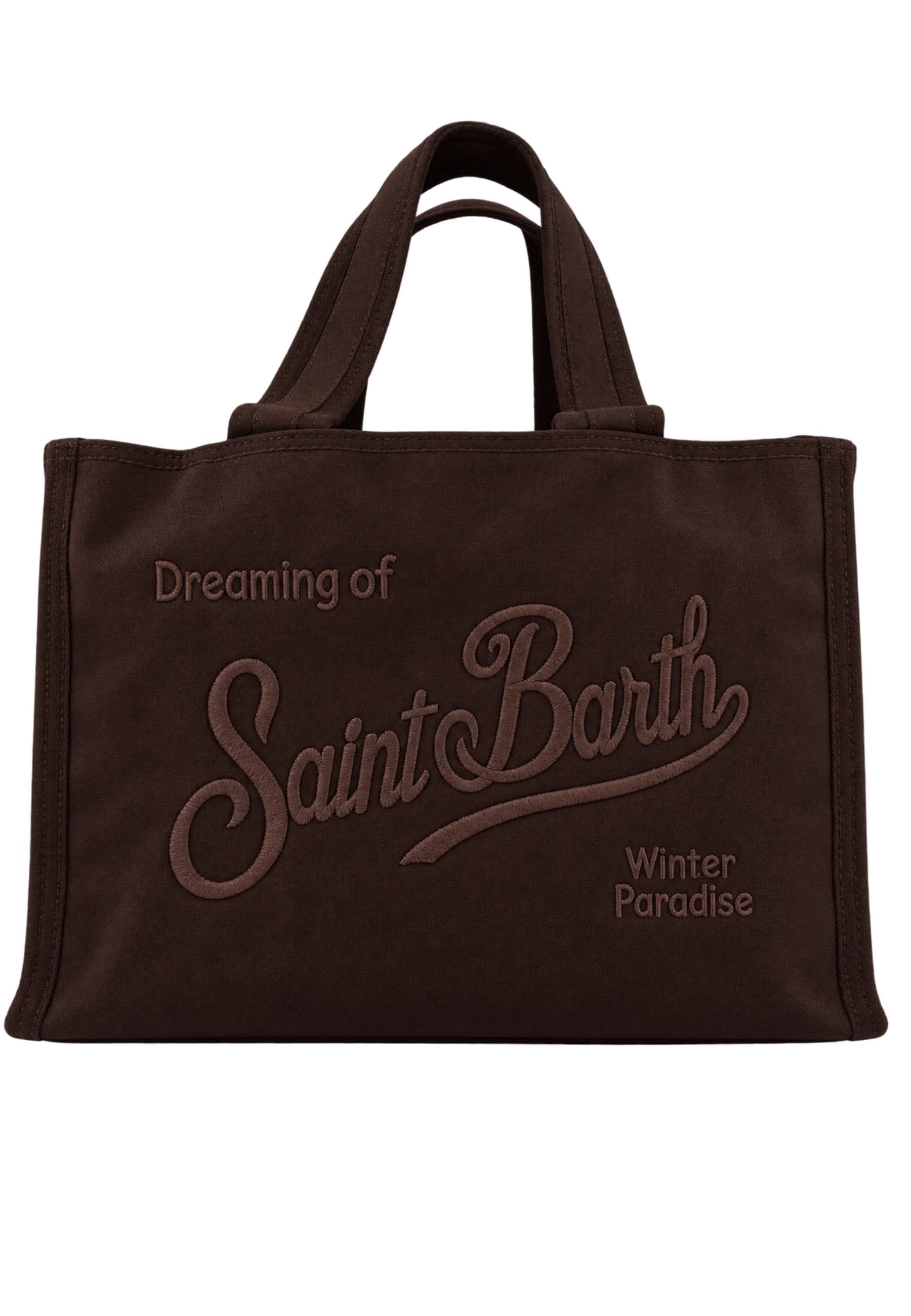 large bag Saint Barth written dyed on dye