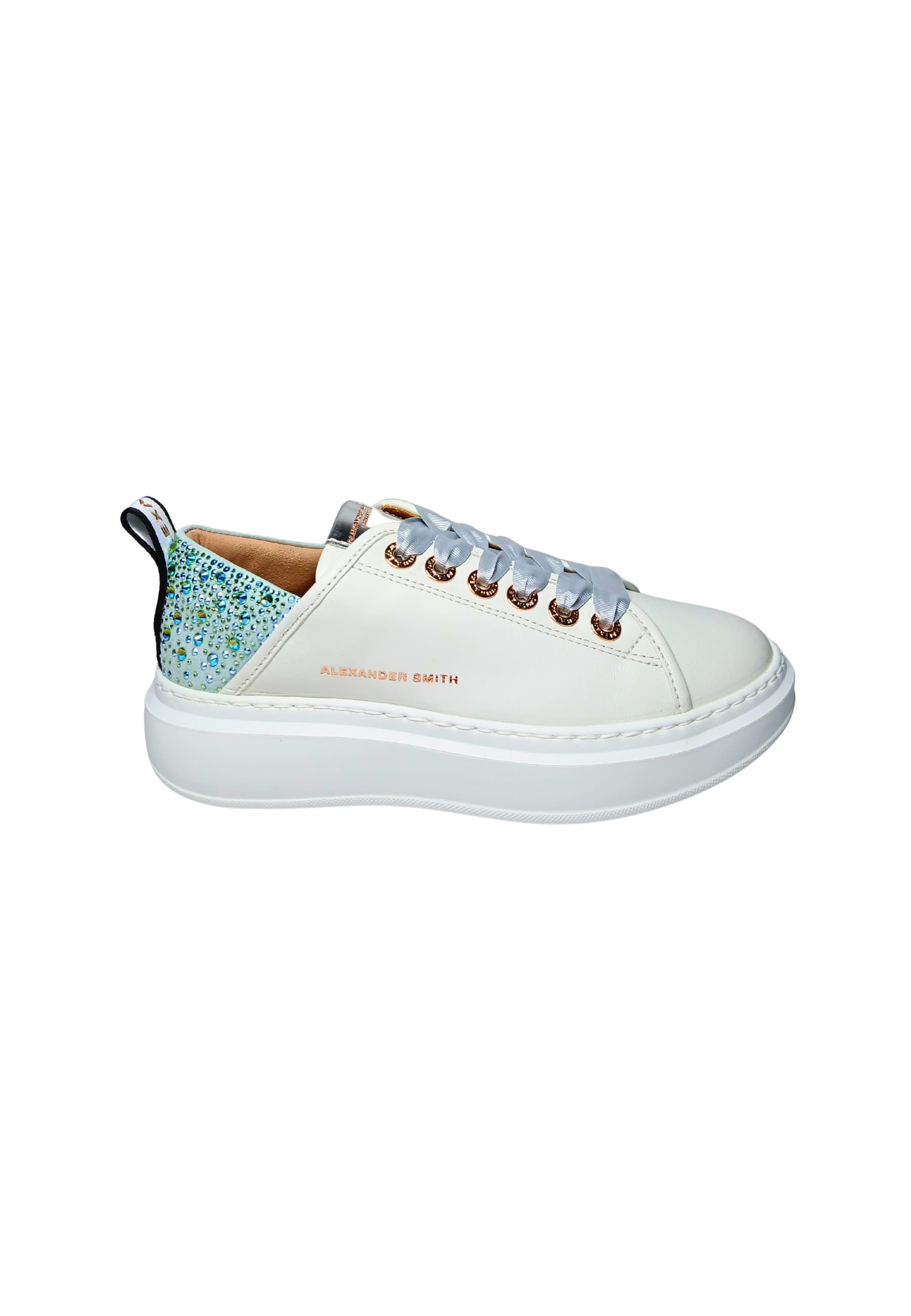 Women's Shoes Alexander Smith Wembley Woman Off White Pastel Azure