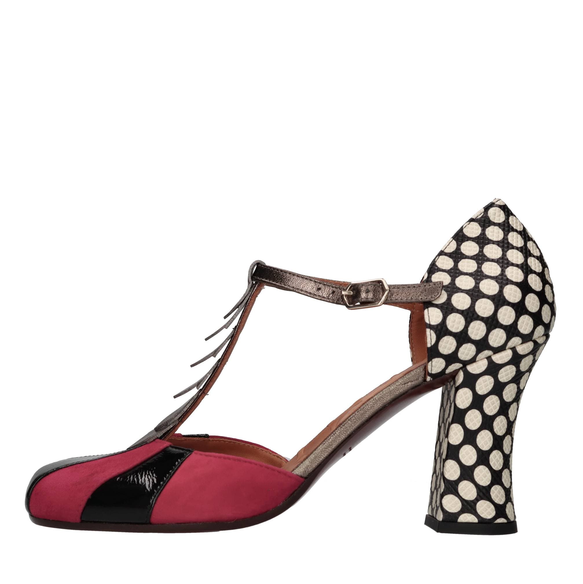 FABAD41 SALOU pumps in leather and suede — Multicolour