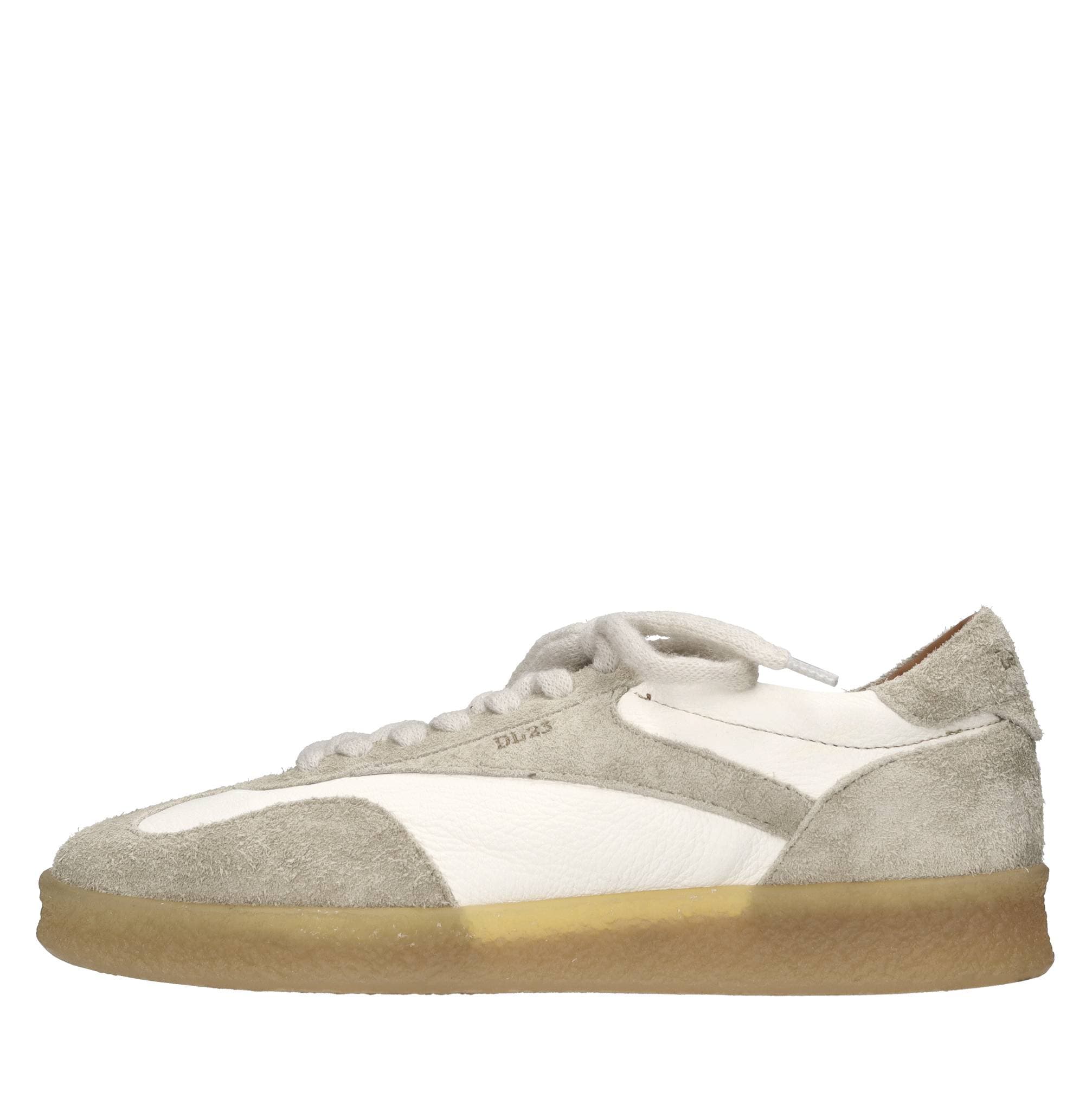 Leather and suede sneakers