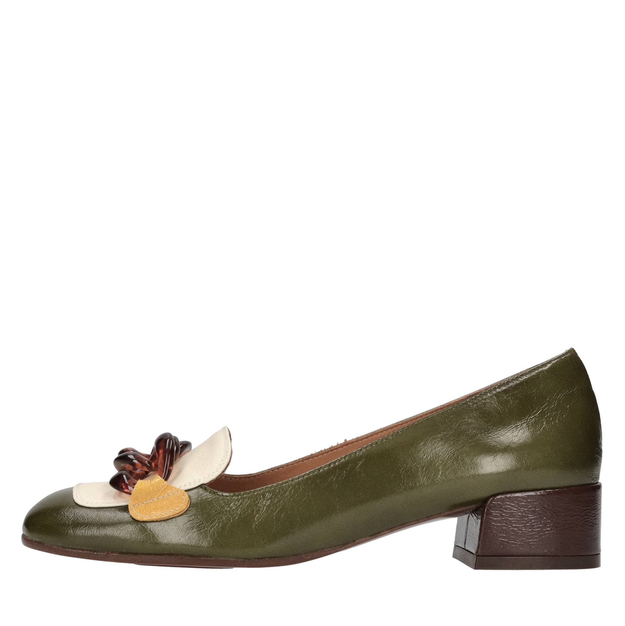 Leather loafers — Multicolour