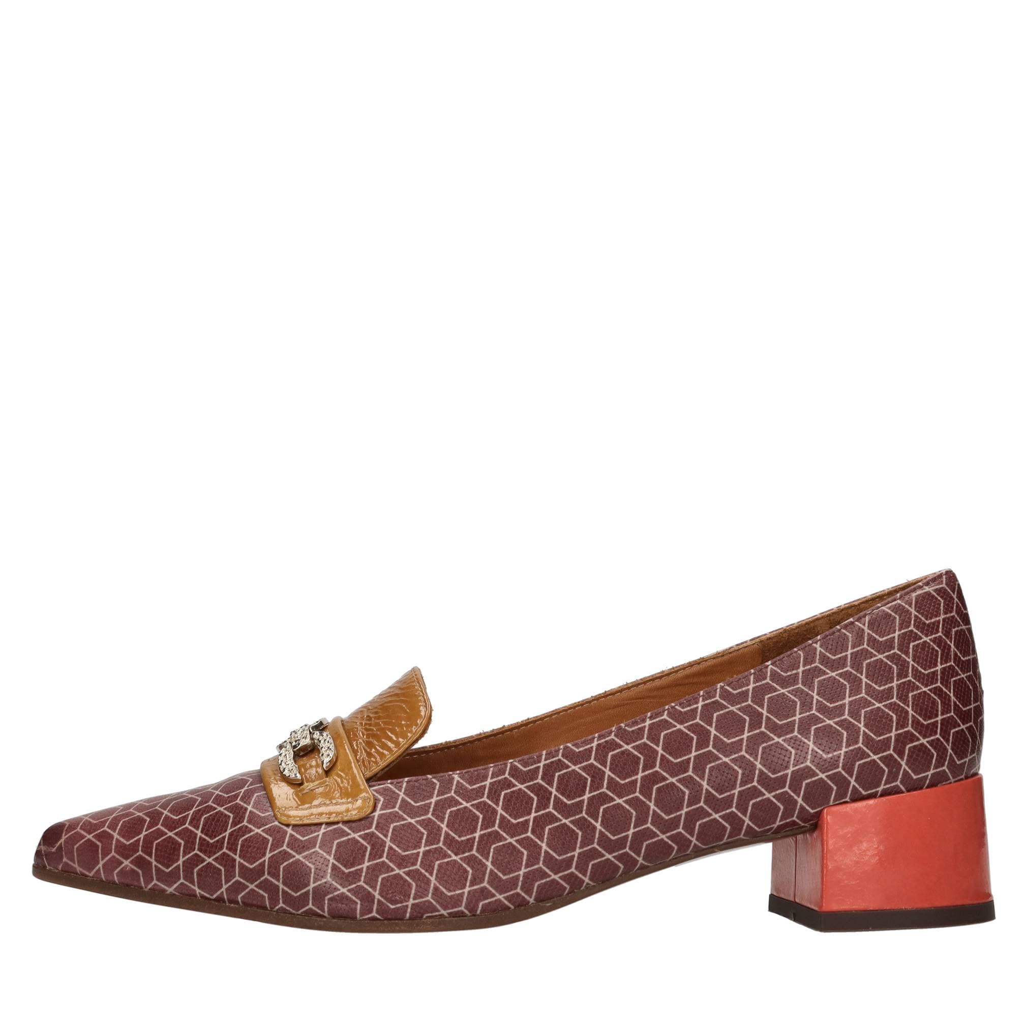 Leather loafers — Multicolour