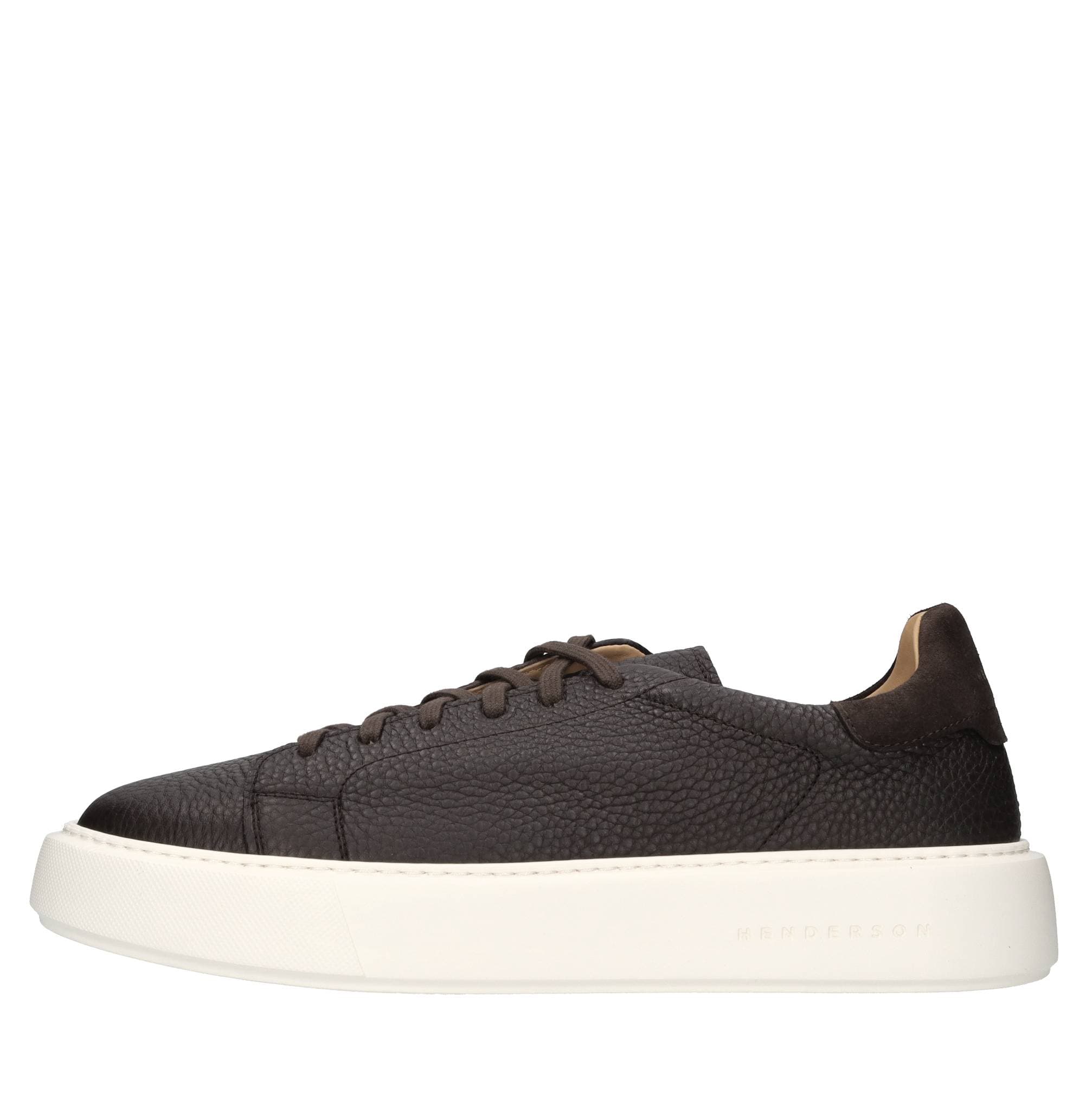 Leather sneakers — Brown