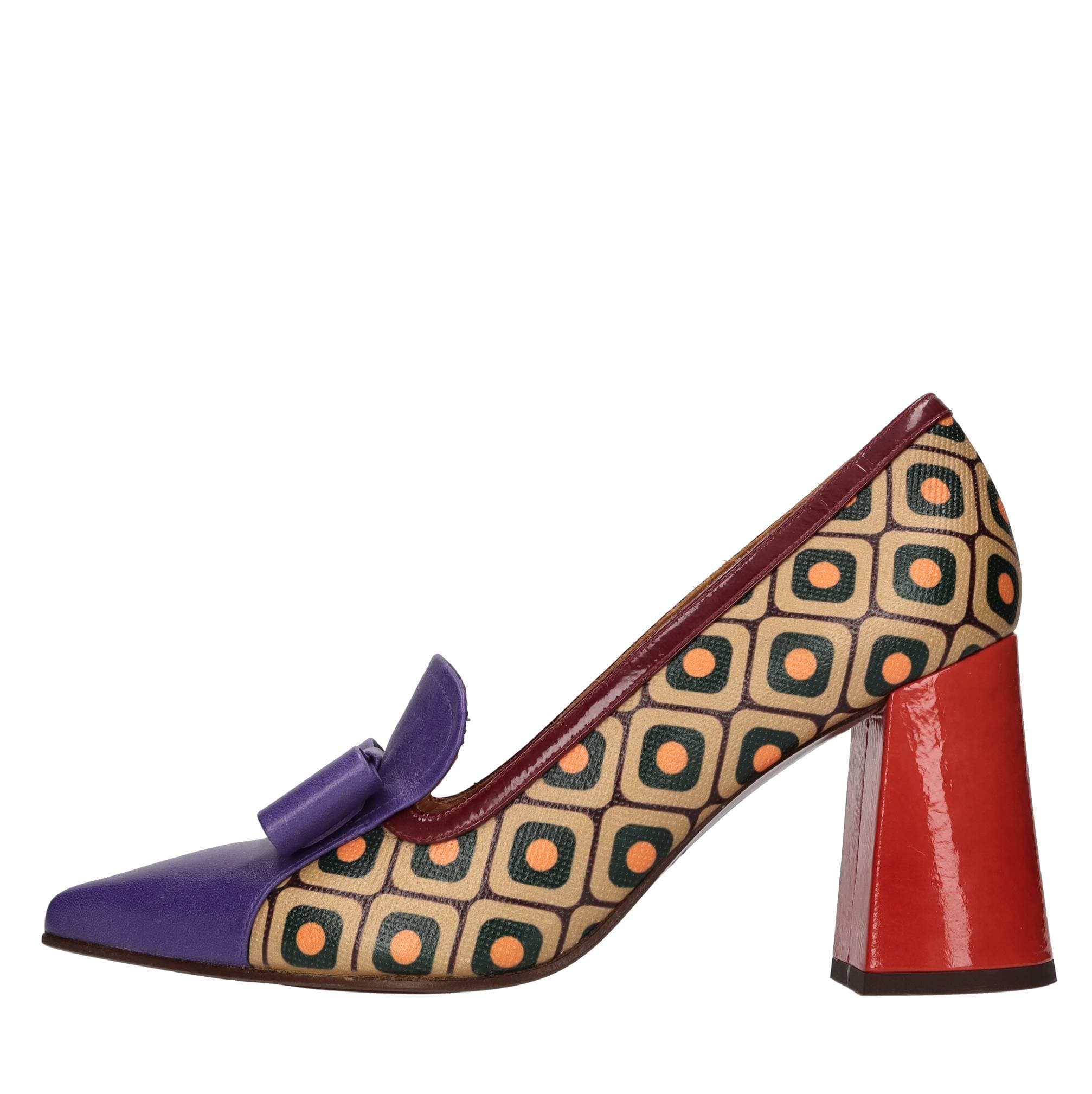 Leather loafers — Multicolour