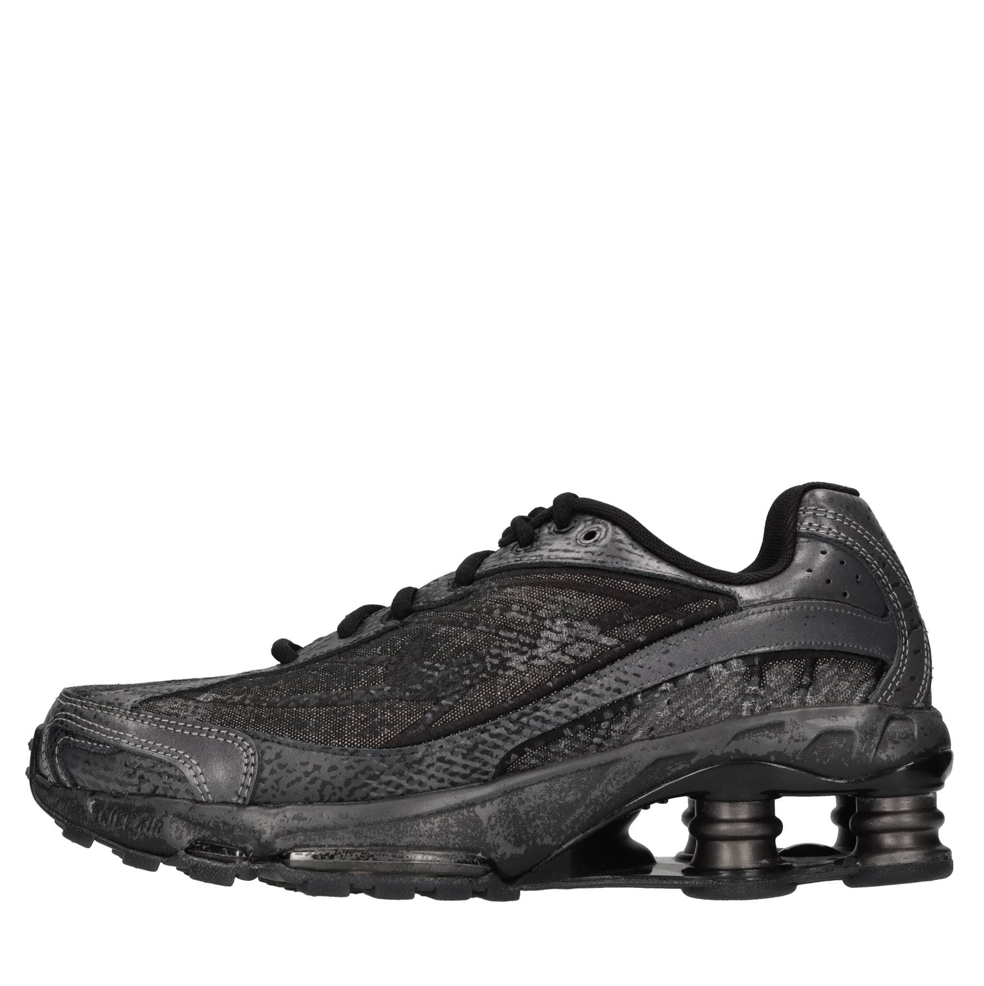 Sneakers made of leather and fabric — Grey