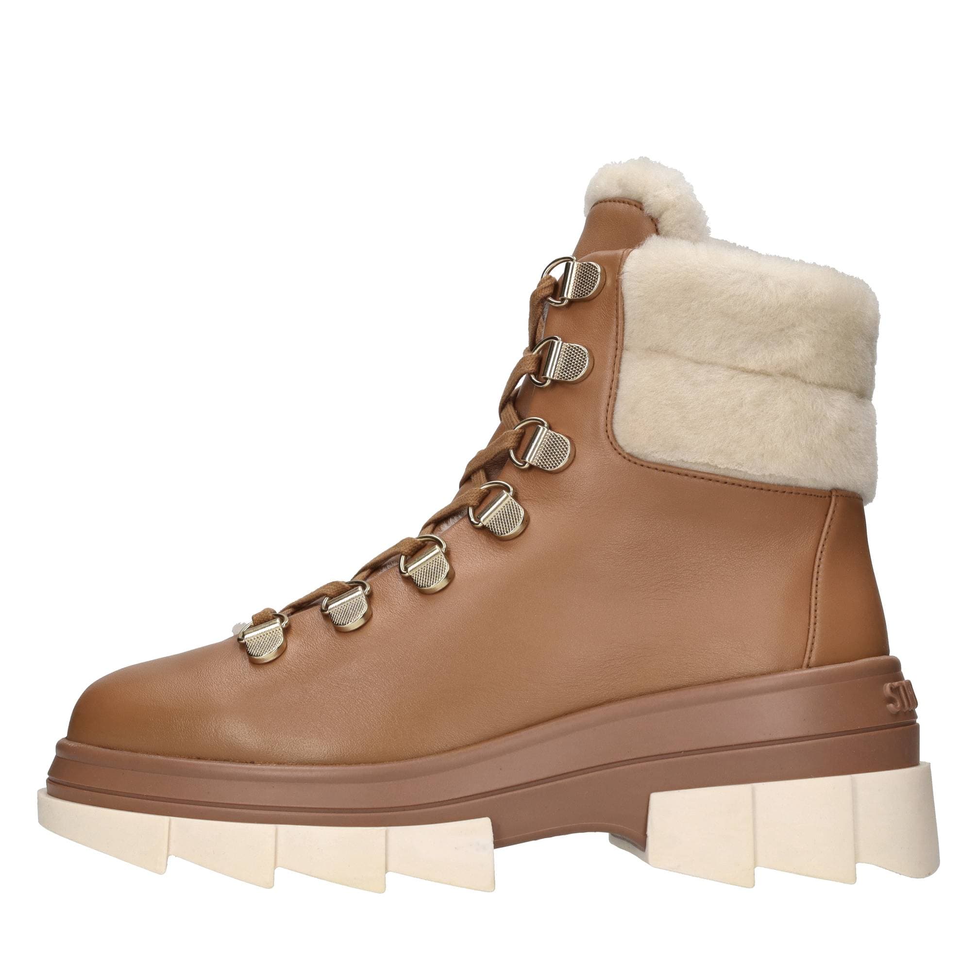 Leather ankle boots — Brown