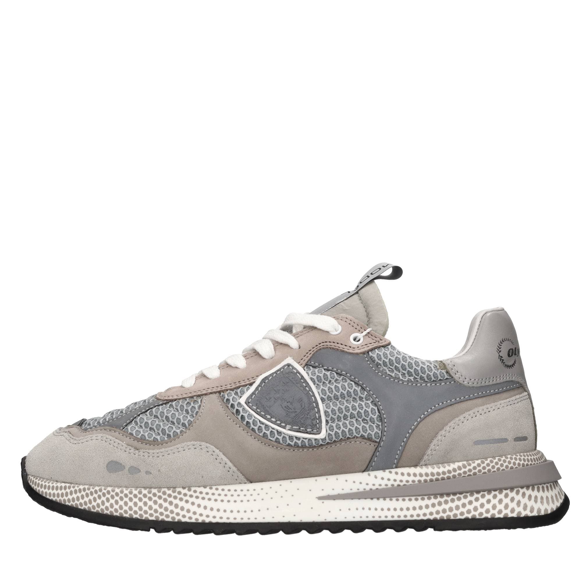 Suede and fabric sneakers