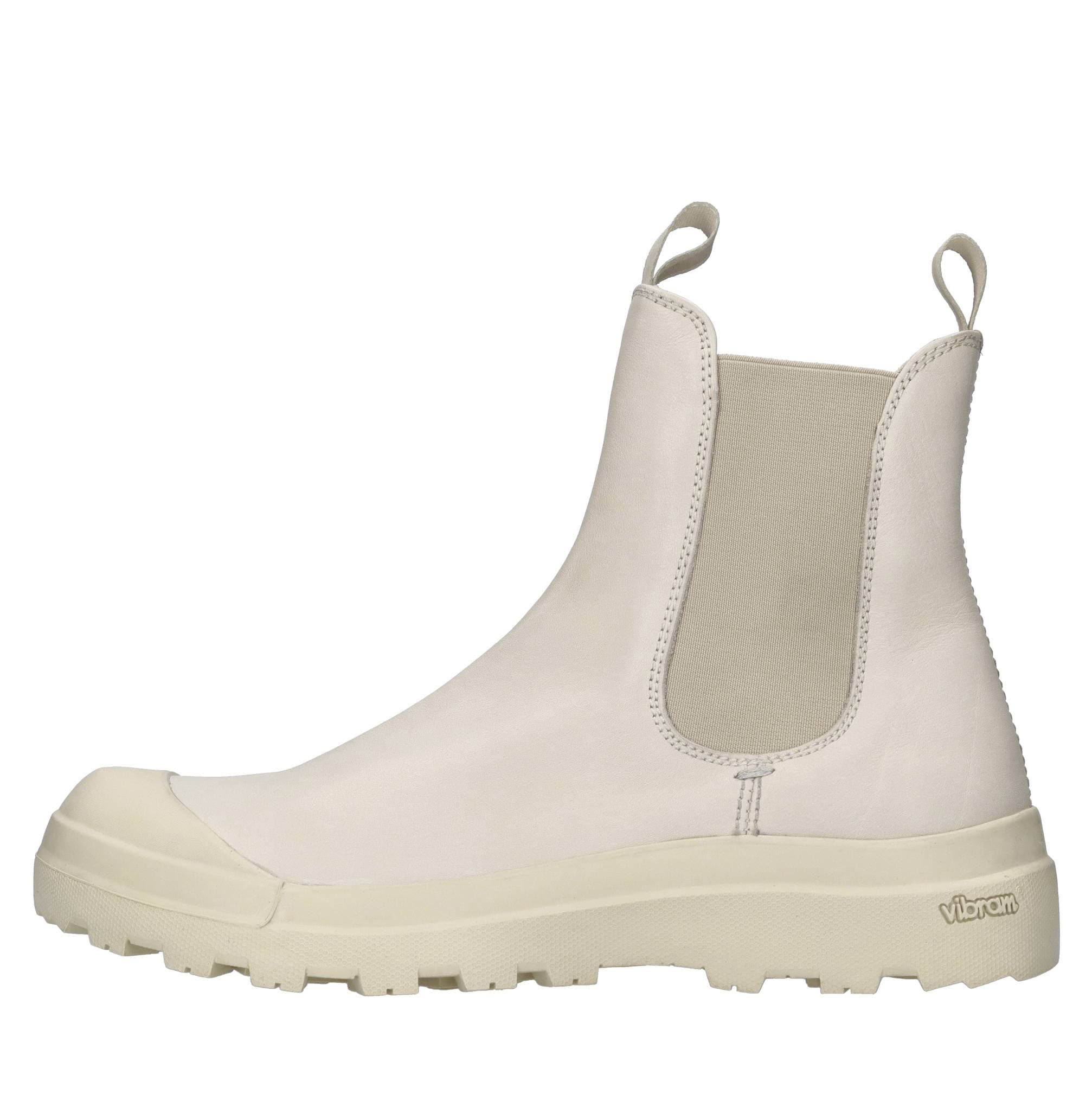 Leather Beatles ankle boots — White