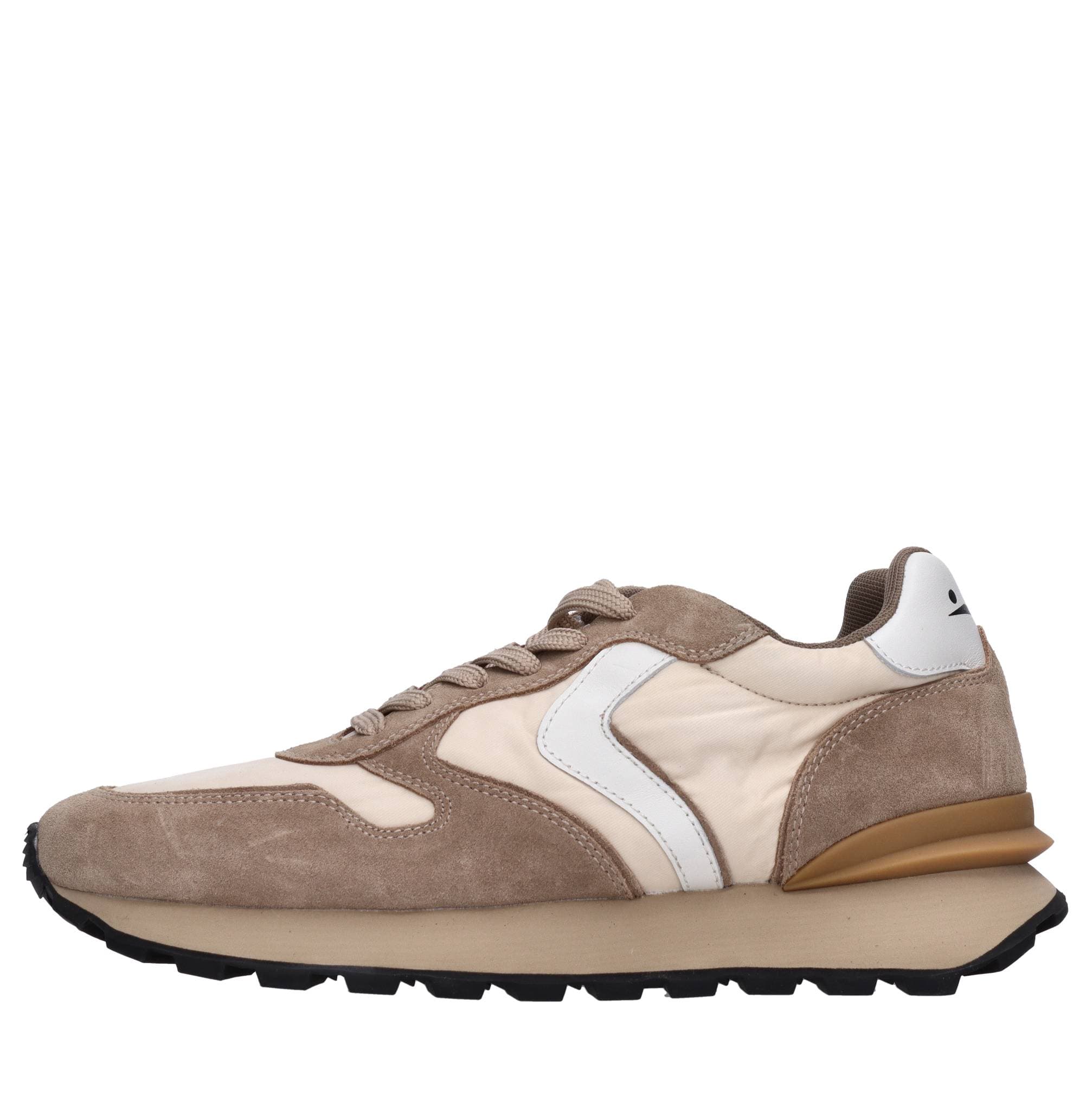 Suede, faux leather, and fabric sneakers — Multicolour