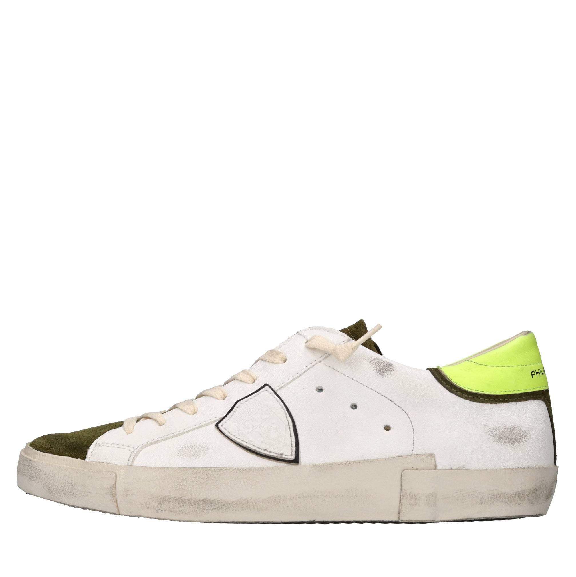 Leather and suede sneakers
