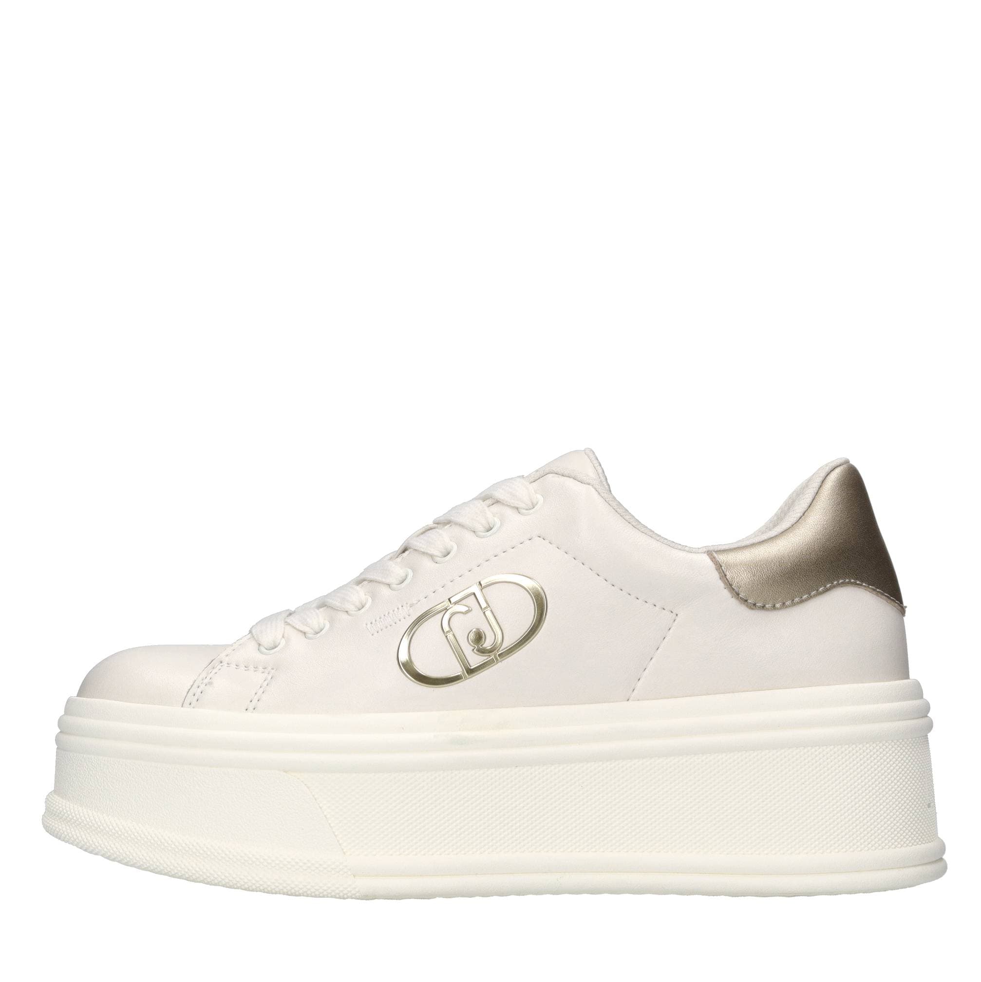 Sneakers made of leather and faux leather — White