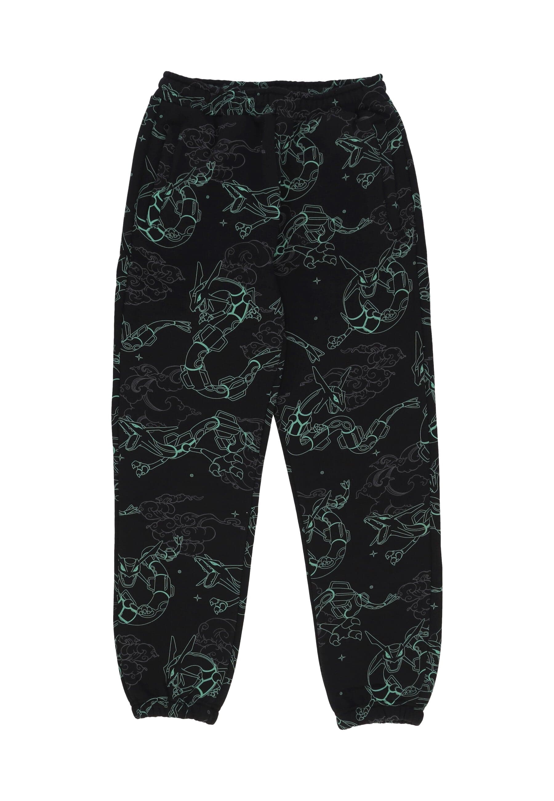 Men's Jumpsuit Rayquaza Pattern Sweatpants Black