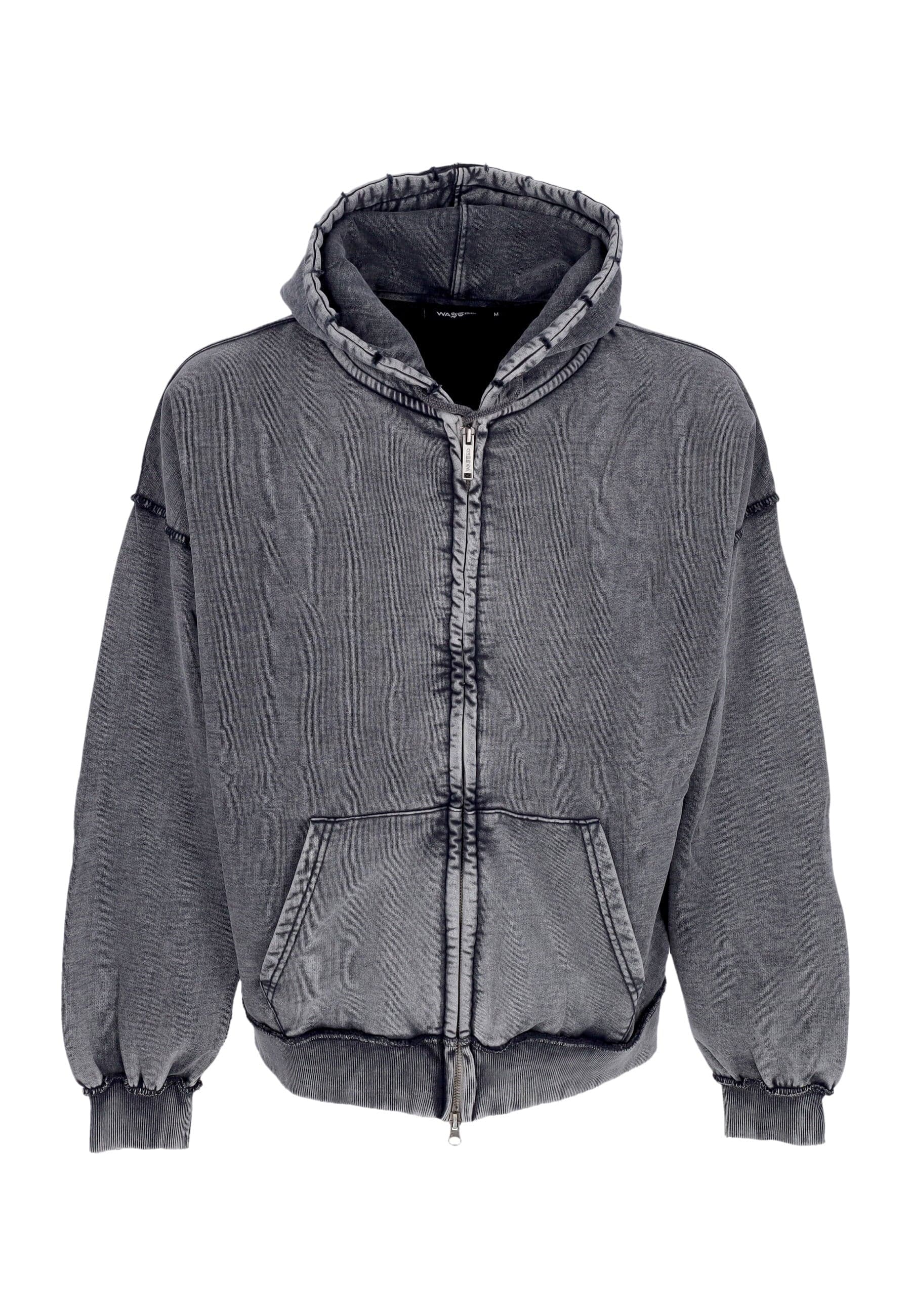 Hoodie Zip Men Kingdom Curve Zip Hoodie Faded Black