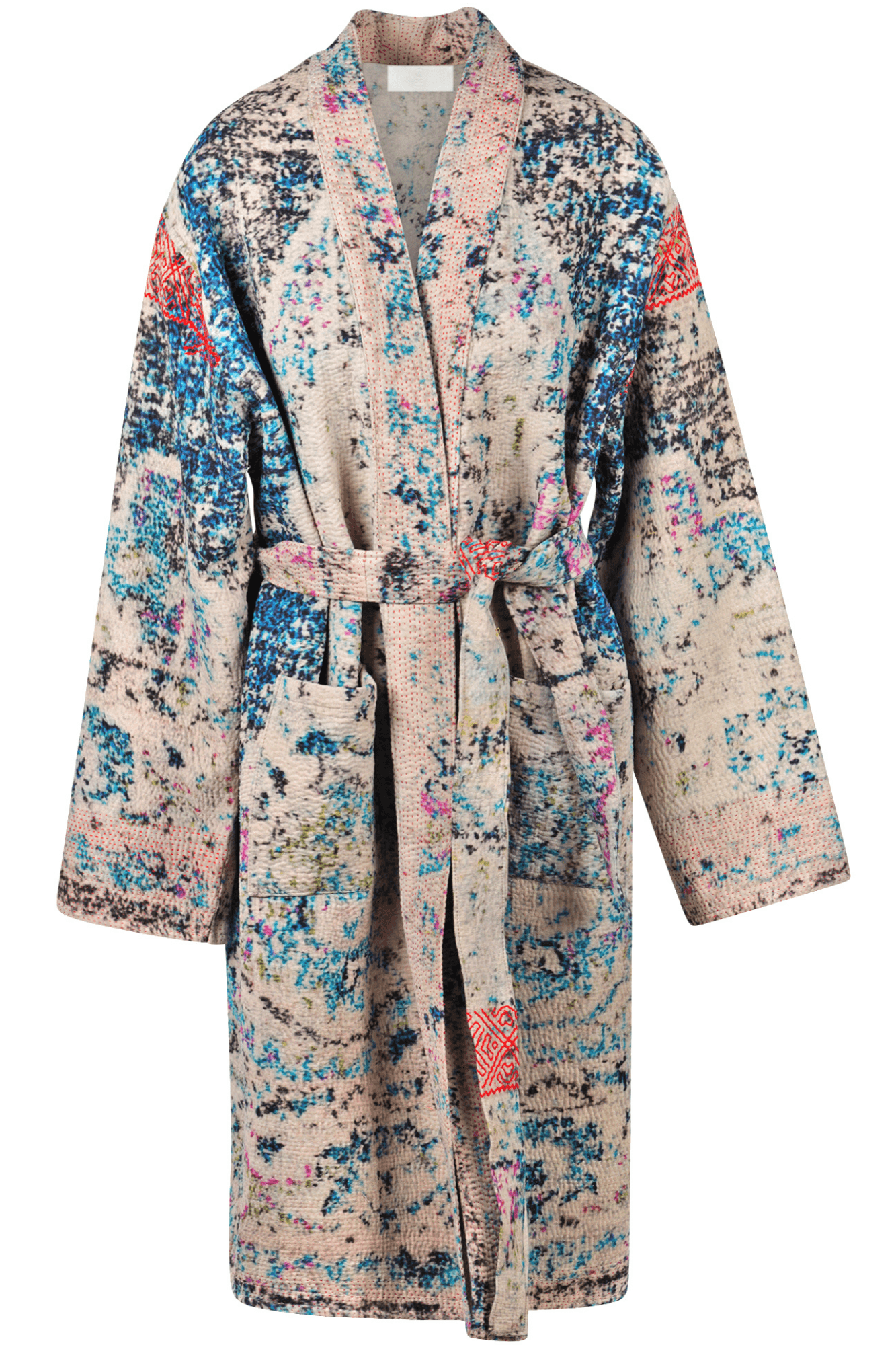 La Femme Blanche - Kimono - 470161 - Grey/Petroleum