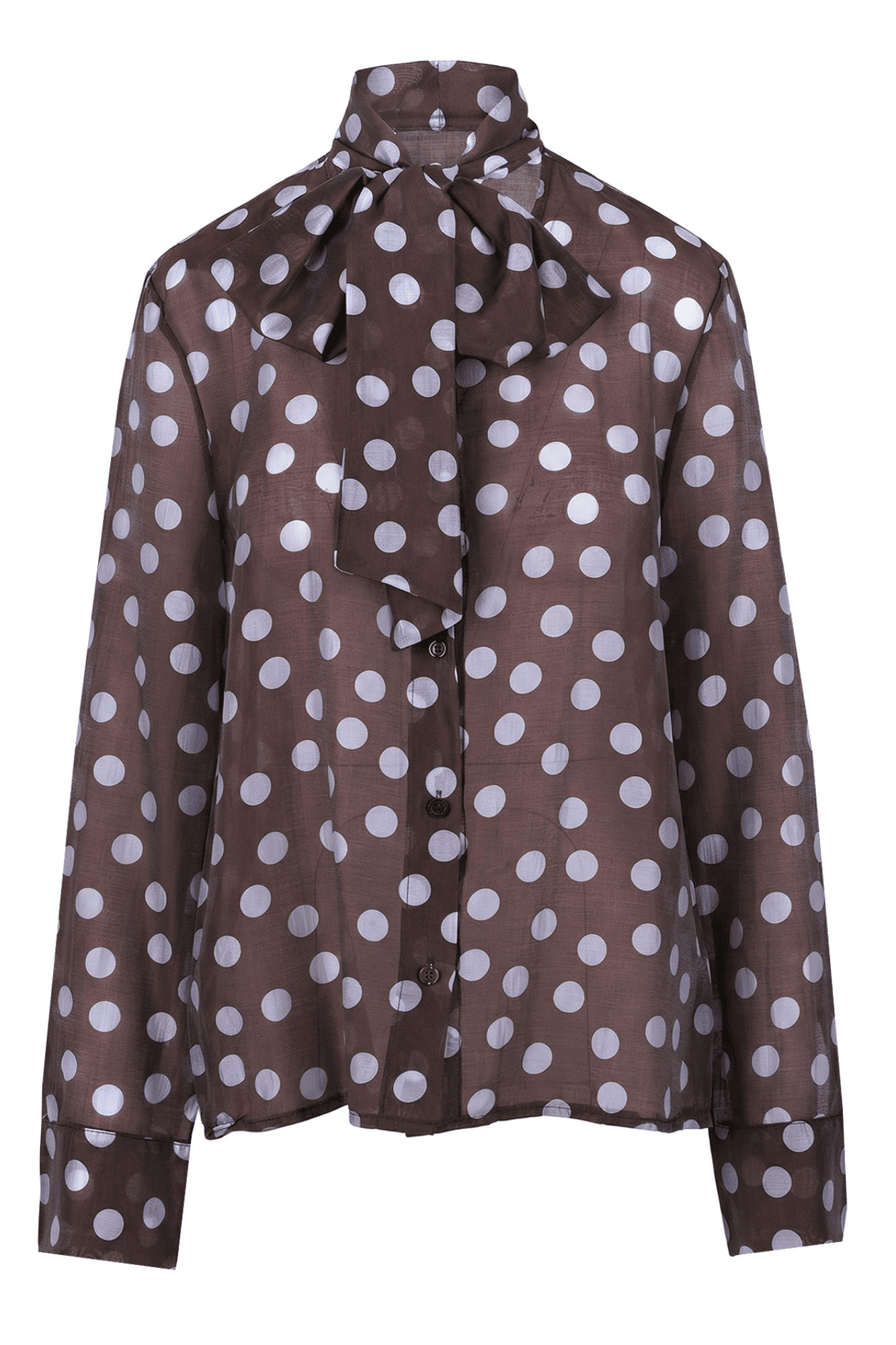 La Femme Blanche - Shirt - 471206 - Celeste / Brown