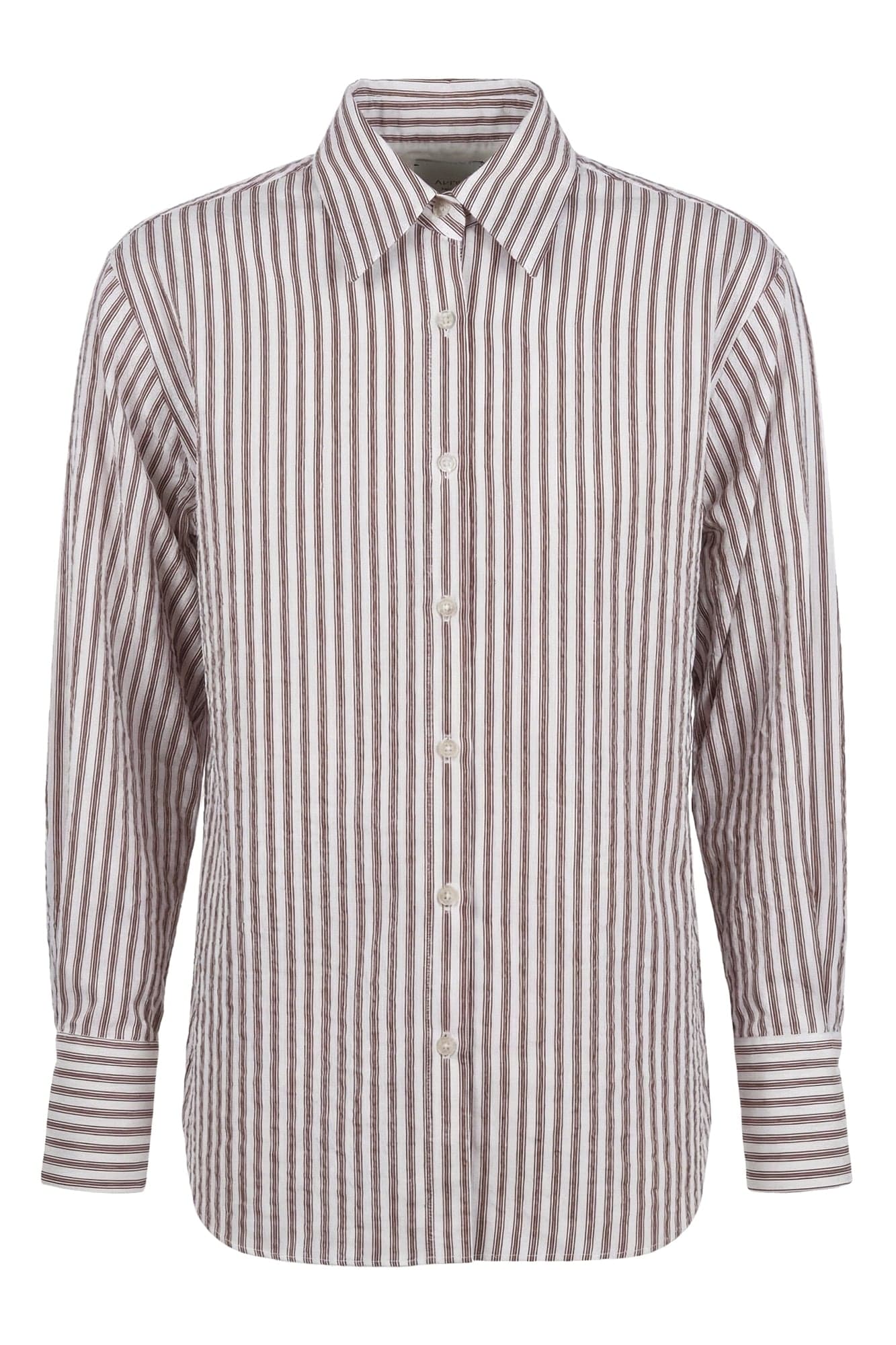 Alysi - Shirt - 471196 - White/ Brown