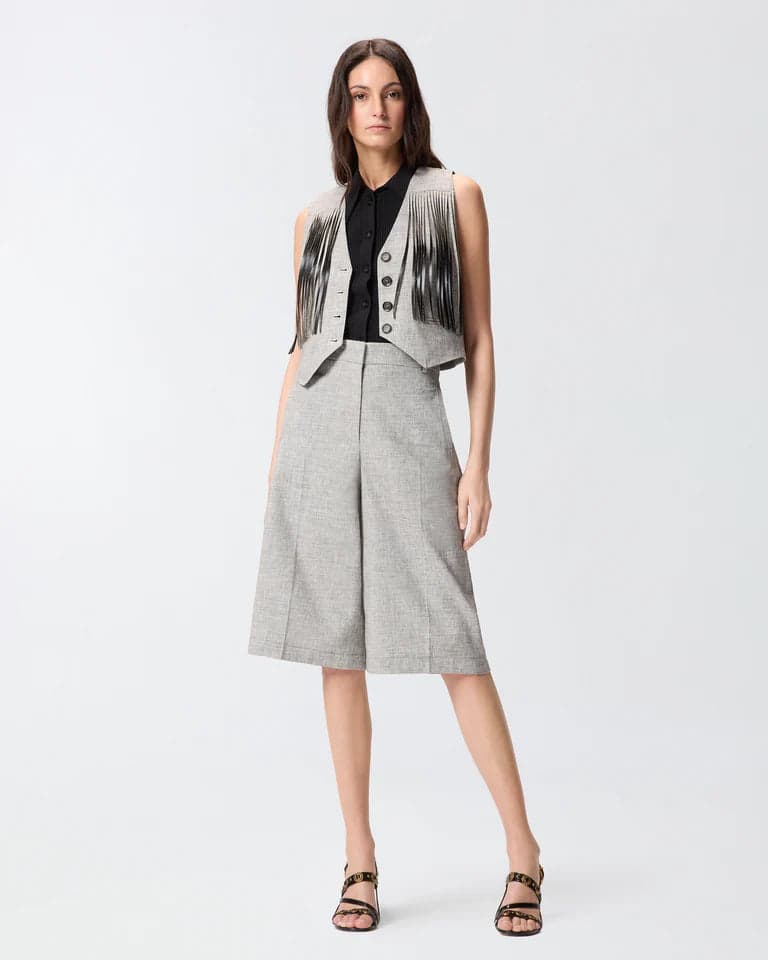 Pinko angera bermuda flamed linen cotton ss26