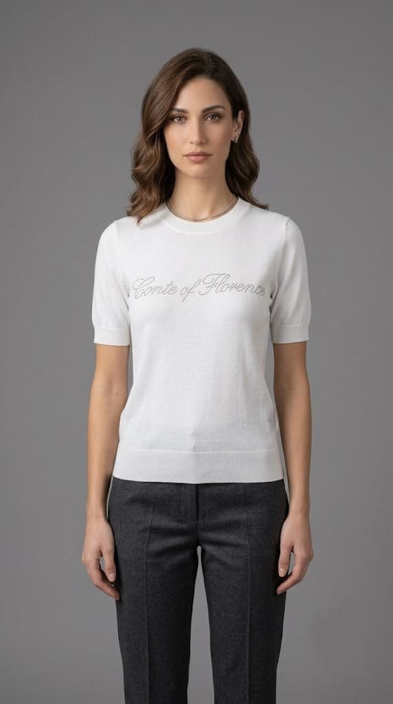 Conte Of Florence knitted collar 6550D017B040