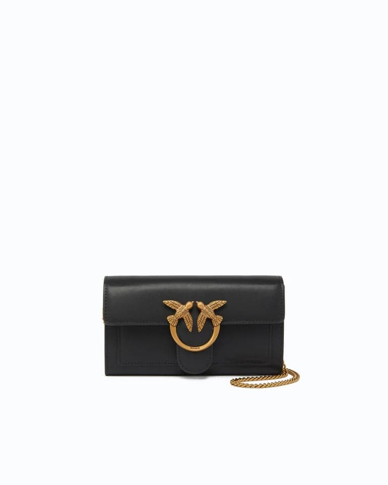 Pinko Mini love one wallet C veal silk