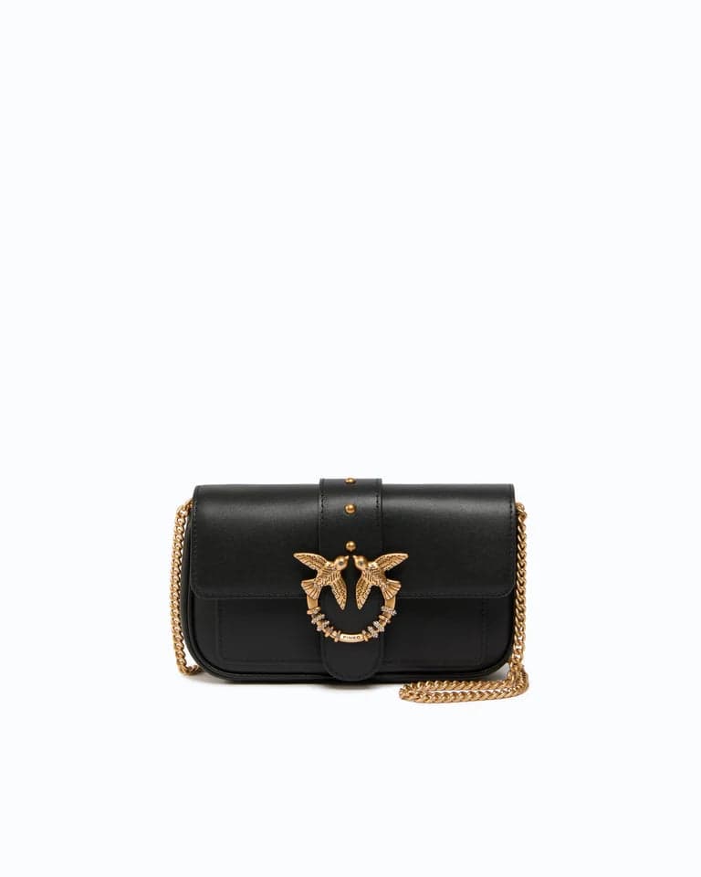Pinko clutch love pocket new buckle calf