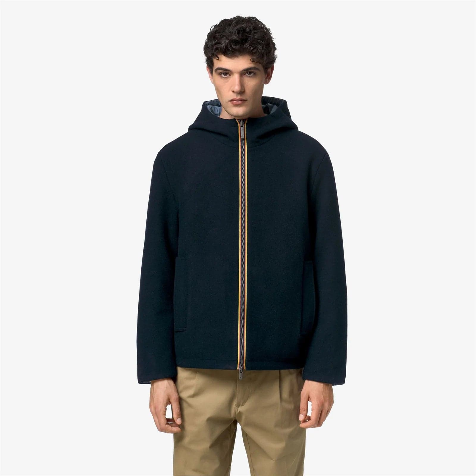 K-way coat claudel wool bonded double