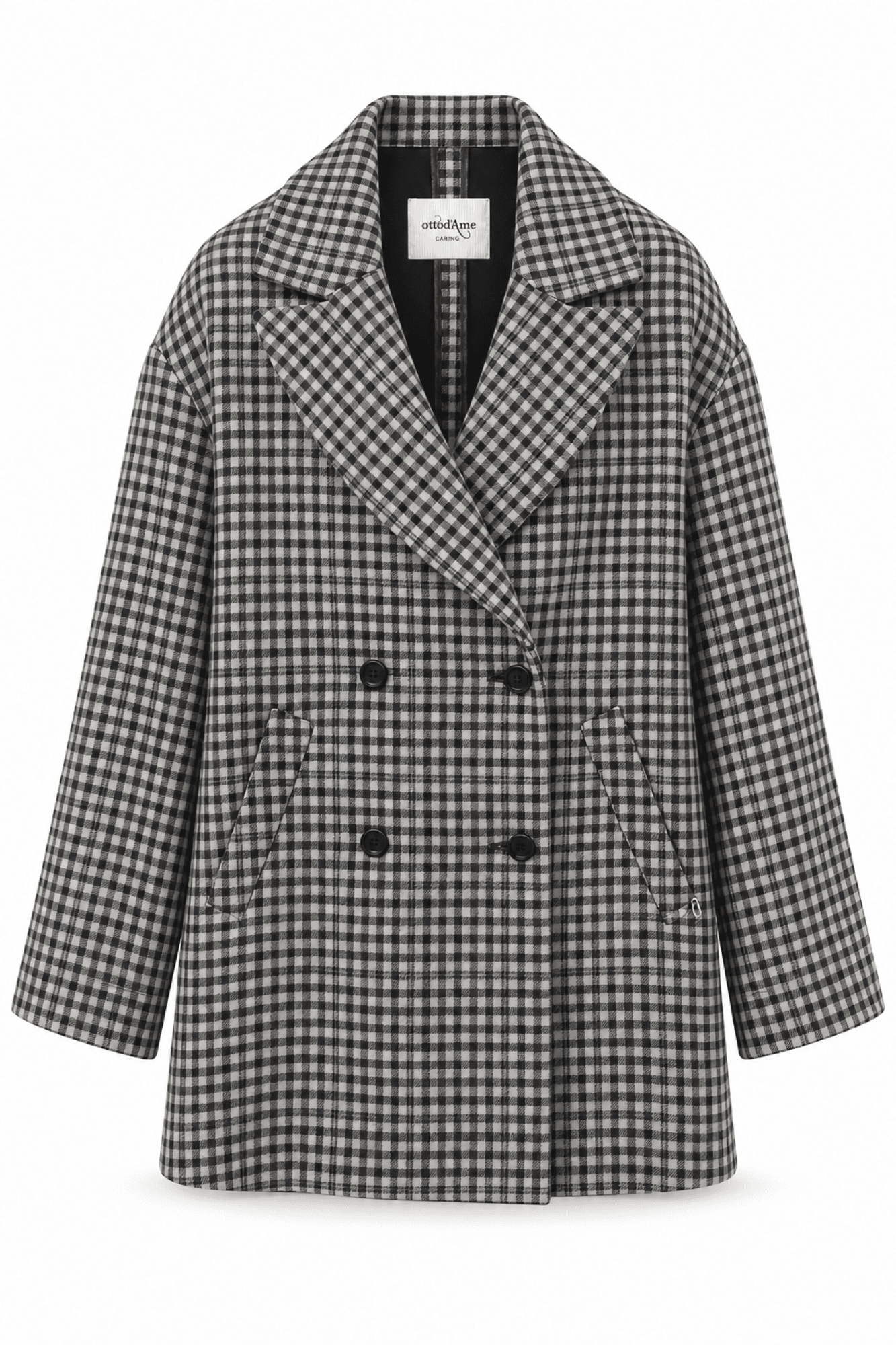 Ottod'ame - Coat - 480350 - Fantasia Grigio