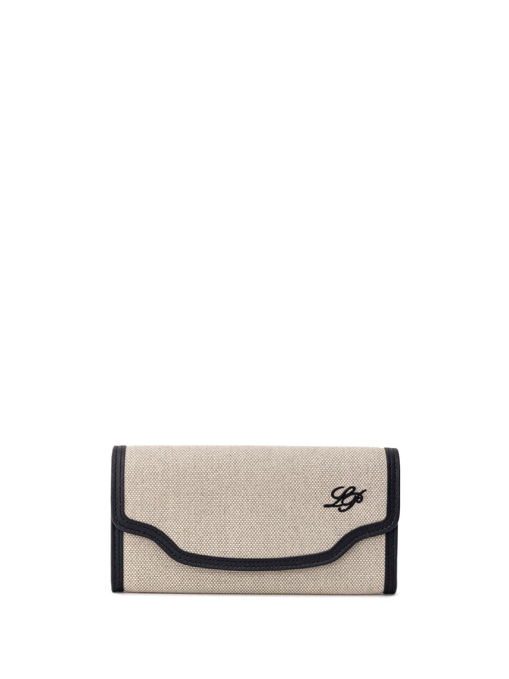 Wallets in Canvas Beige and Leather Loro Piana