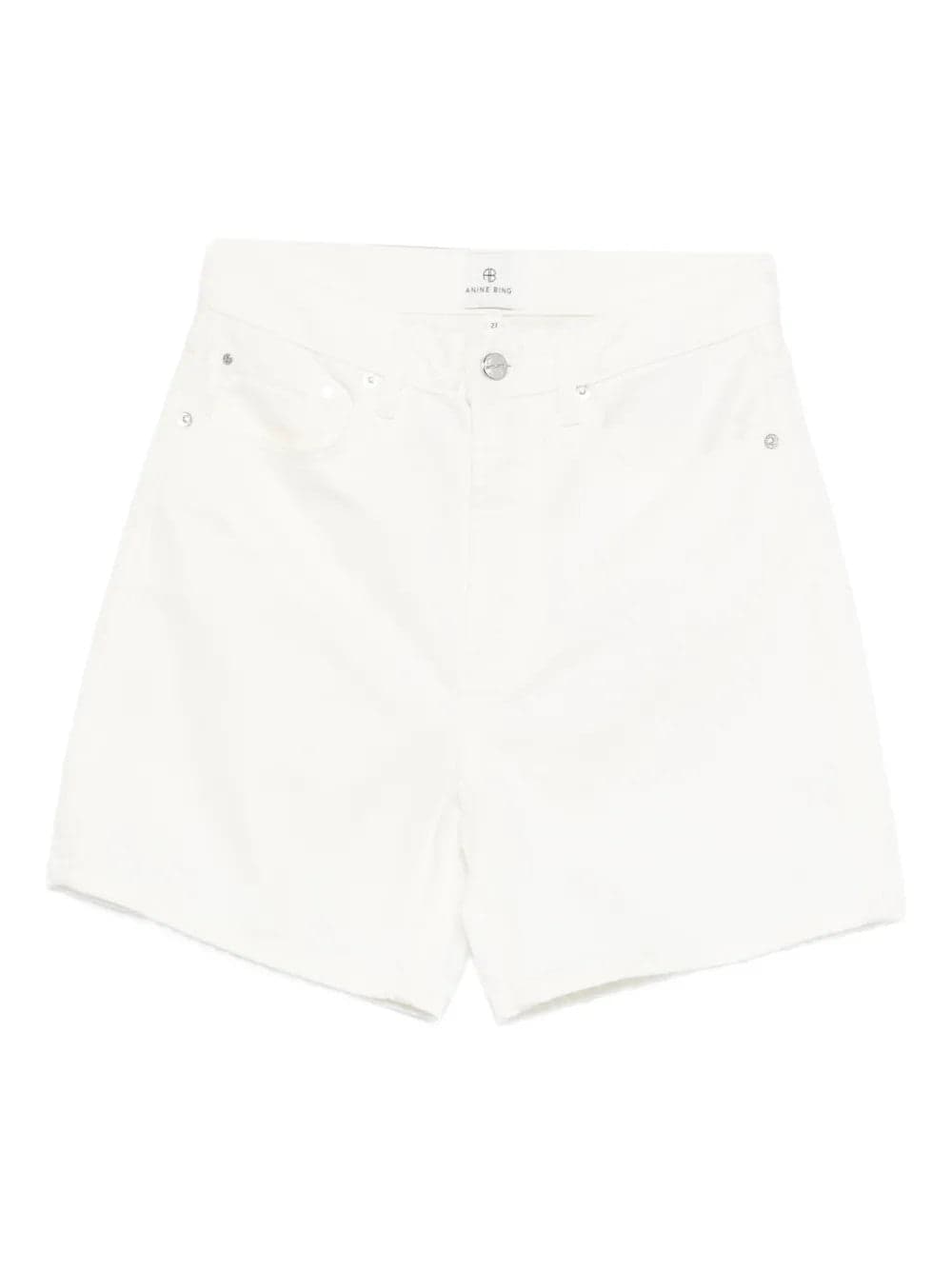 Anine Bing - White Denim Shorts