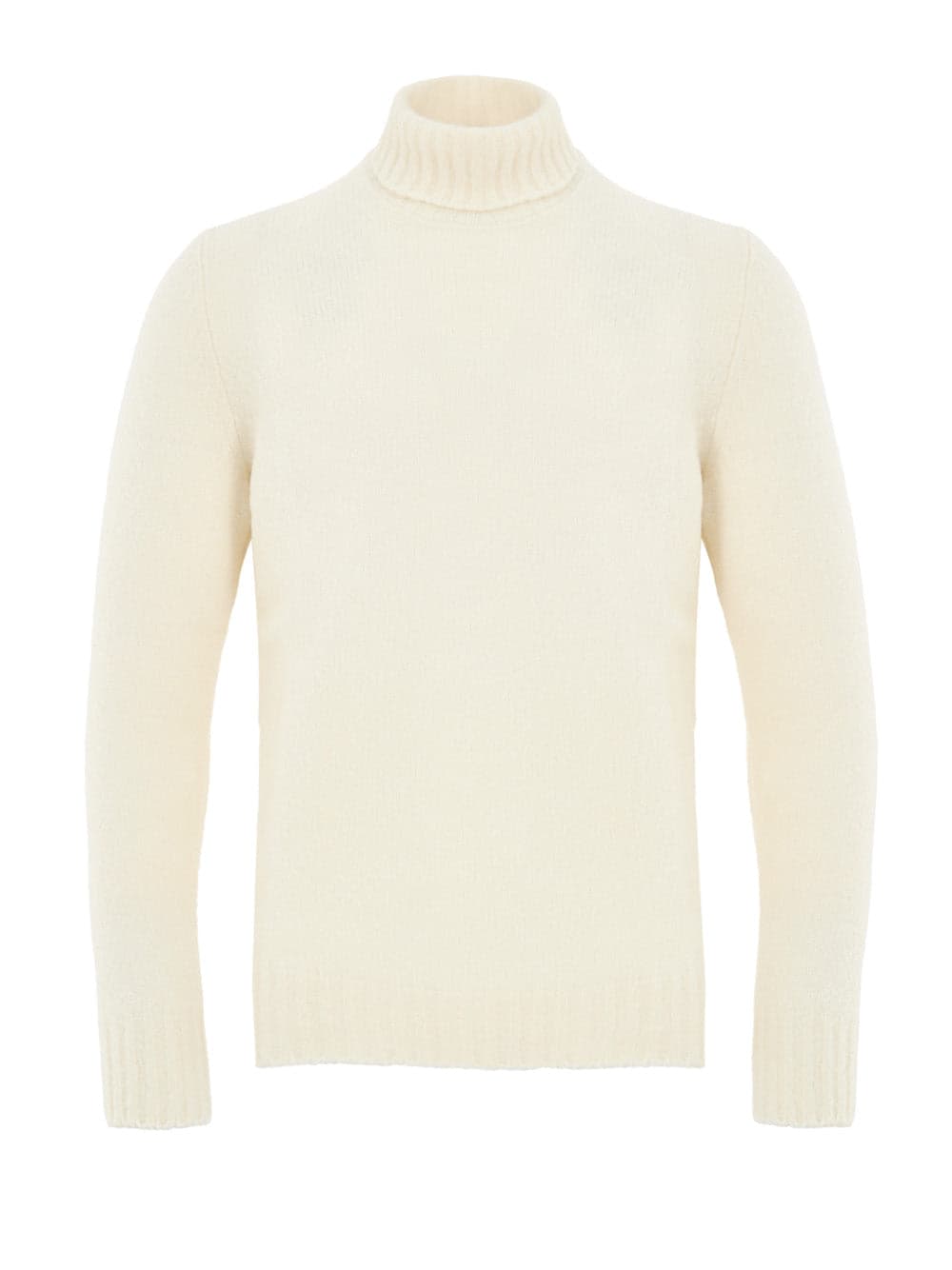 White Dolcevita sweater in Lana Effect Boucle Gran Sasso
