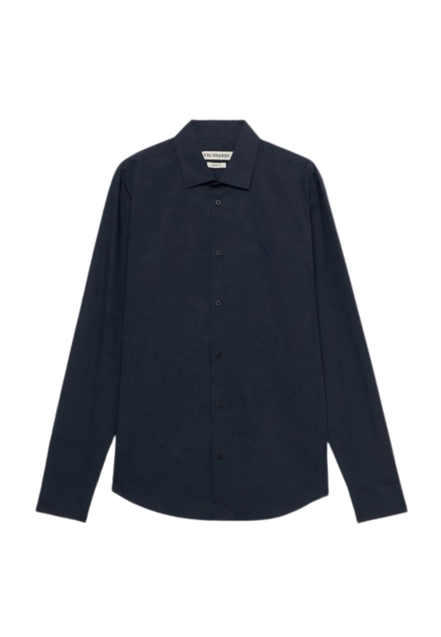 Trussardi slim fit-stretch popeline shirt