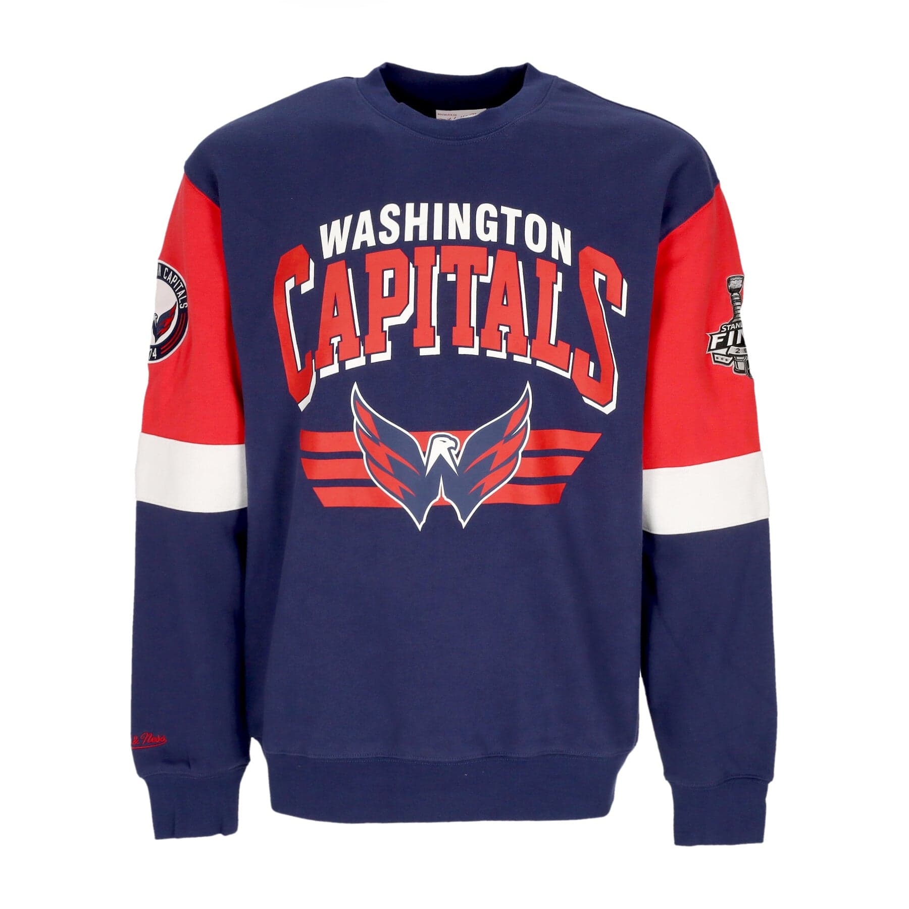 Men's Crewneck Sweatshirt NHL All Over Crew 3.0 Wascap Original Team Colors